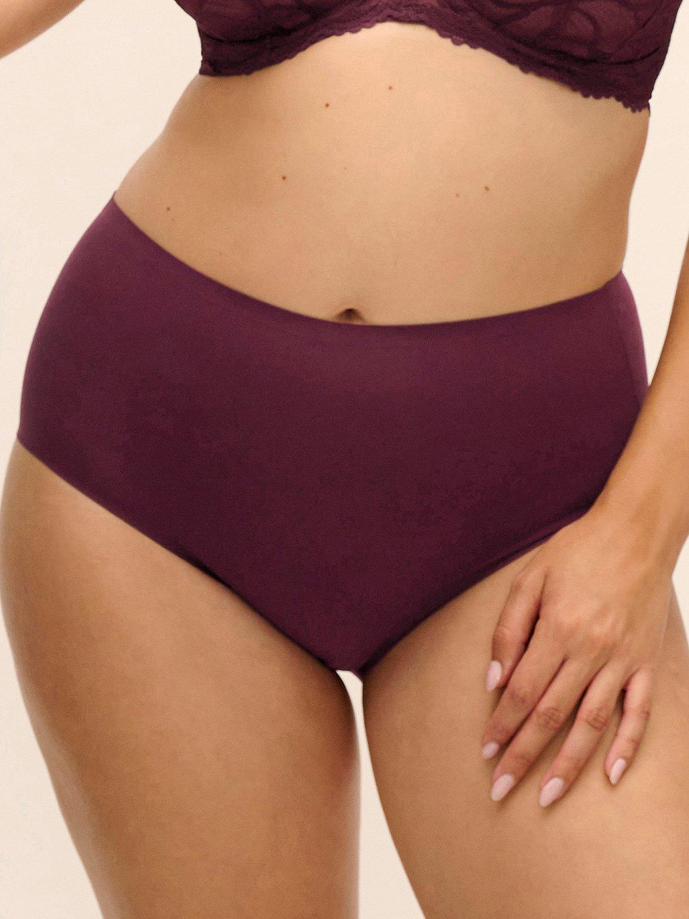 Image 3 of 4 of Fantasie Fantasie Smoothease Invisible Stretch Full Brief-Bordeaux
