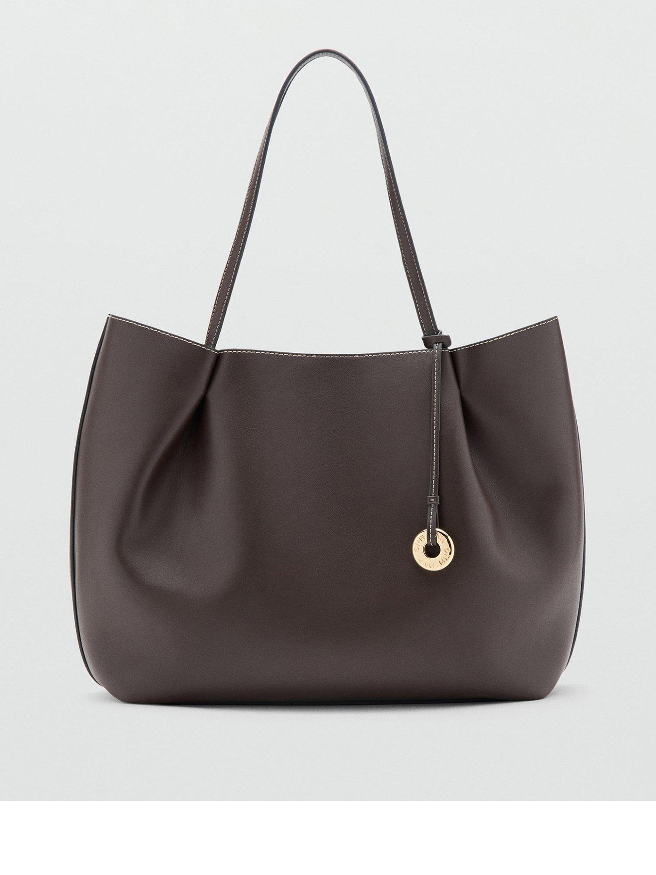 Mango Isabel Large Shopper Bag - Brown