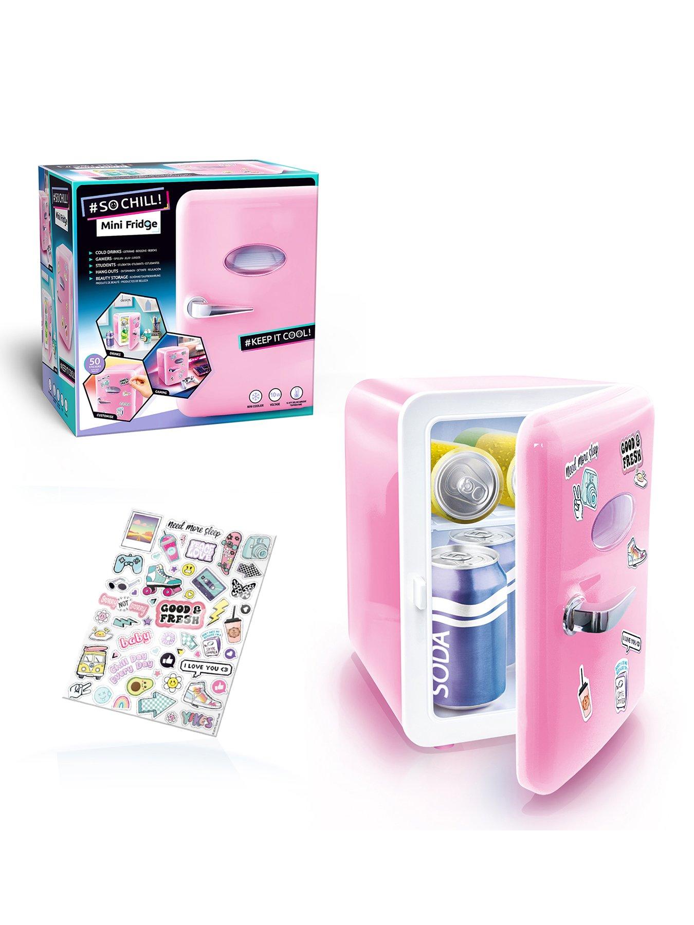 Image 1 of 7 of So Chill So Chill Mini Fridge Pastel Pink
