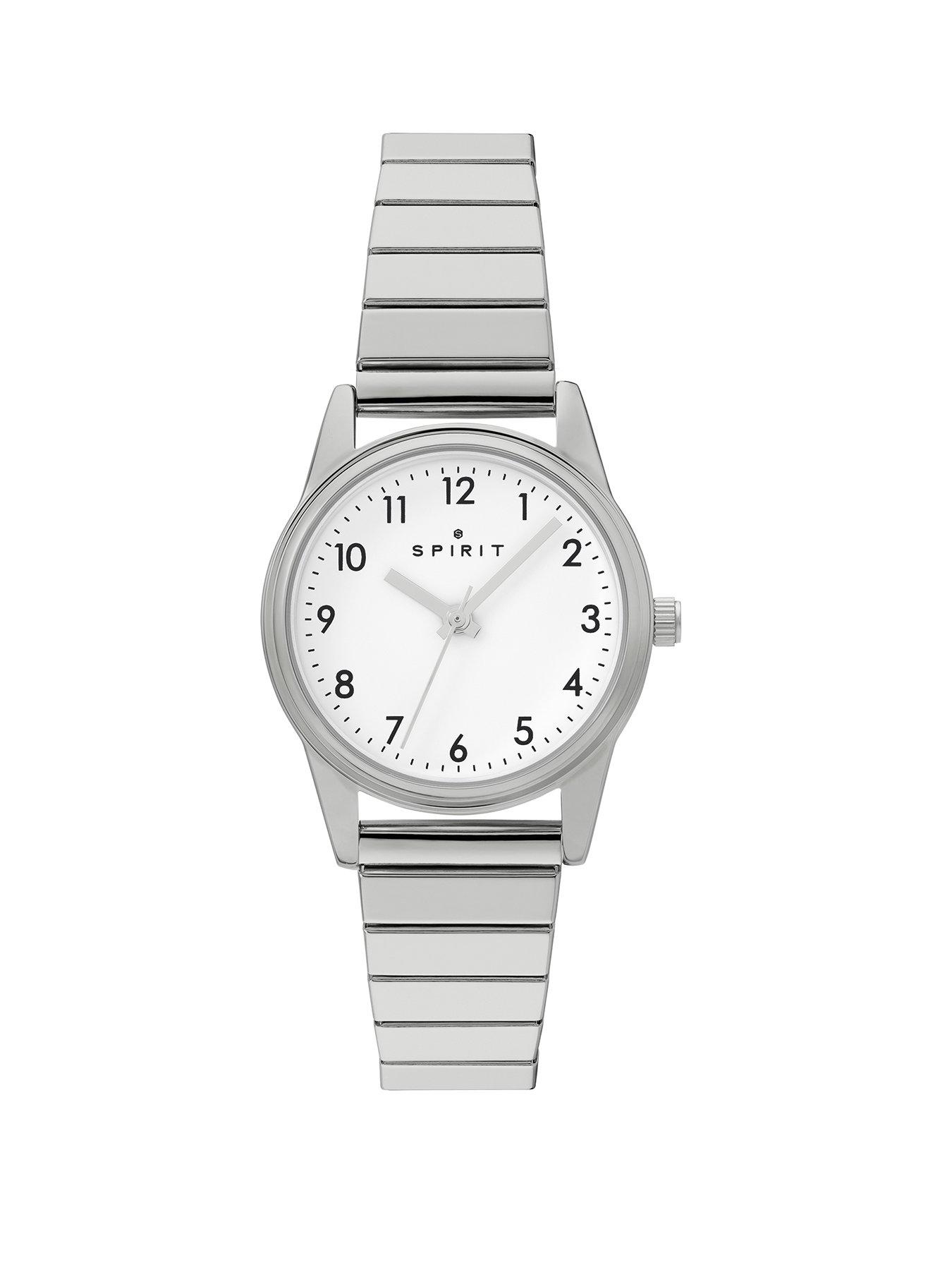 Image 1 of 5 of Spirit Ladies White Dial Silver Stainless Steel Expander Bracelet Watch