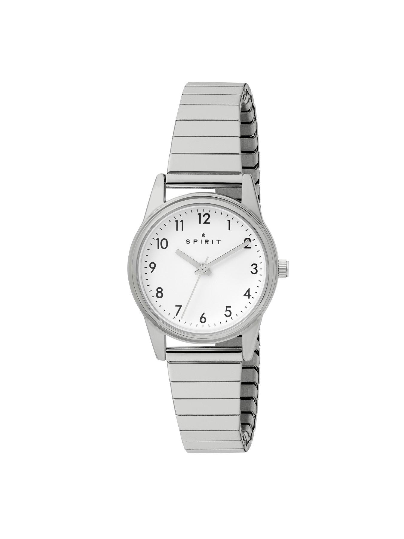 Image 2 of 5 of Spirit Ladies White Dial Silver Stainless Steel Expander Bracelet Watch