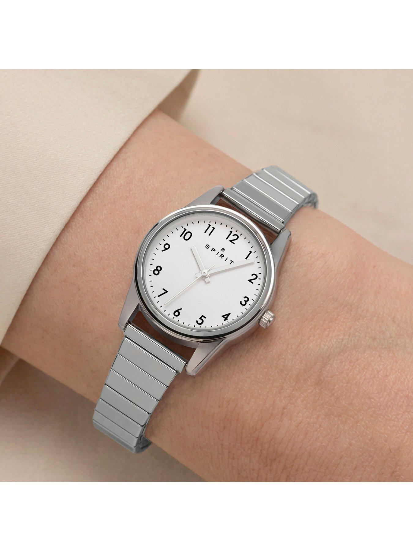 Image 3 of 5 of Spirit Ladies White Dial Silver Stainless Steel Expander Bracelet Watch