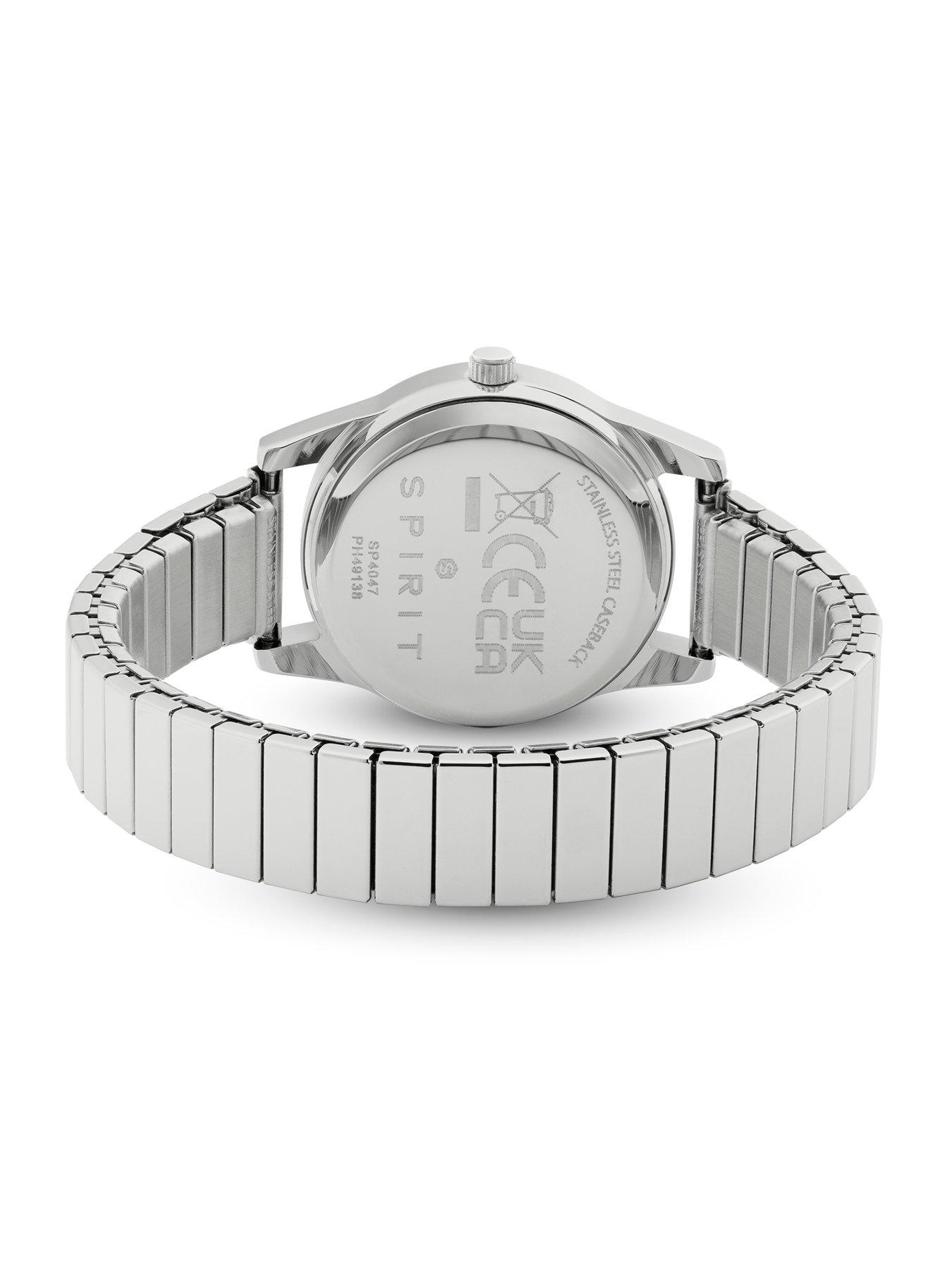 Image 4 of 5 of Spirit Ladies White Dial Silver Stainless Steel Expander Bracelet Watch