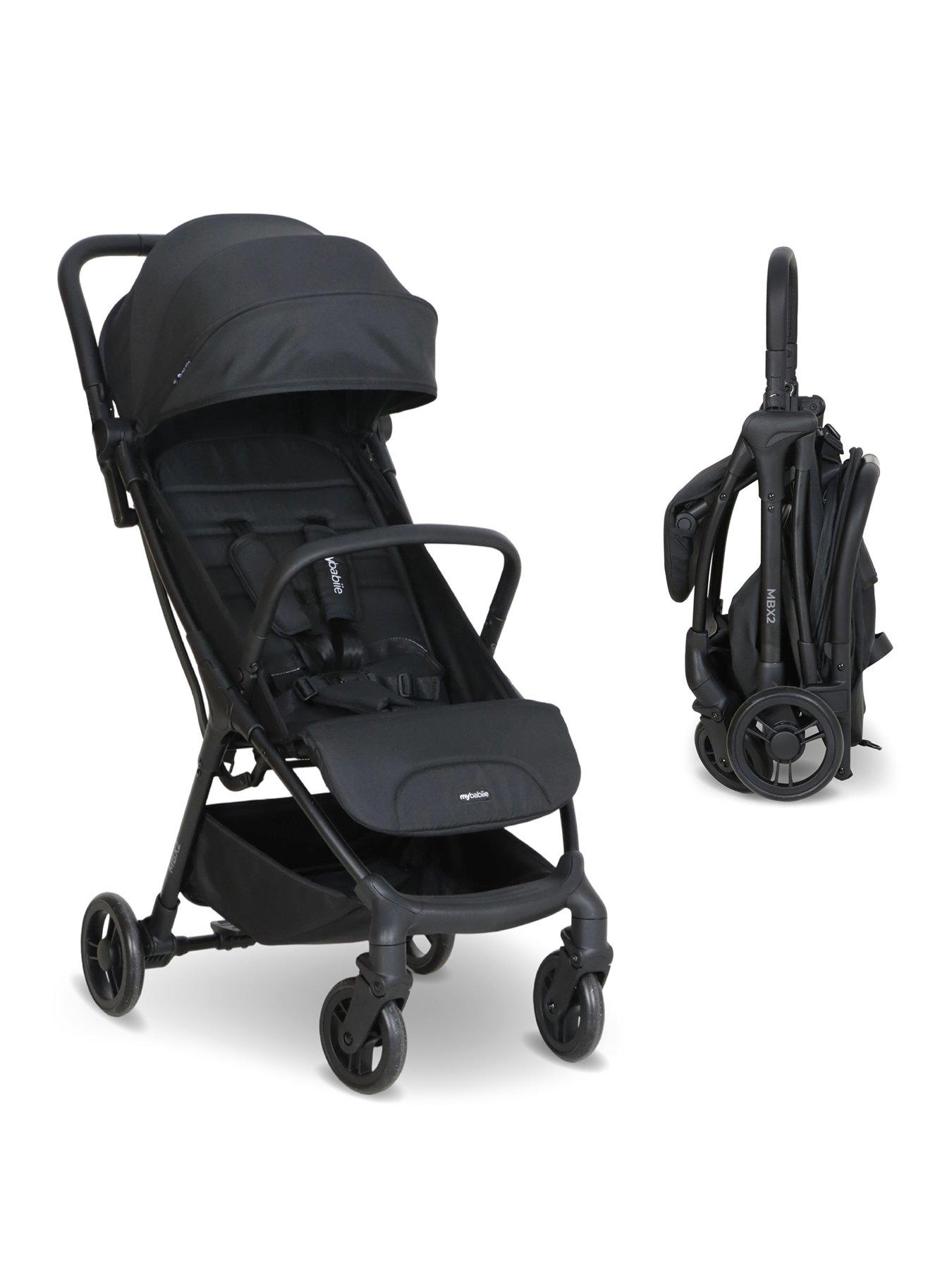 My Babiie Mbx2 Compact Stroller - Black - Image 3