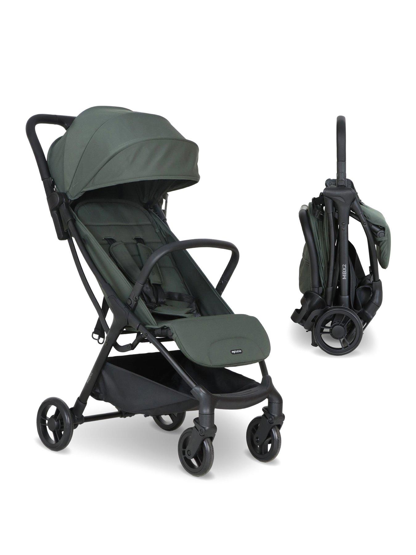 My Babiie Mbx2 Compact Stroller - Forest Green - Image 3