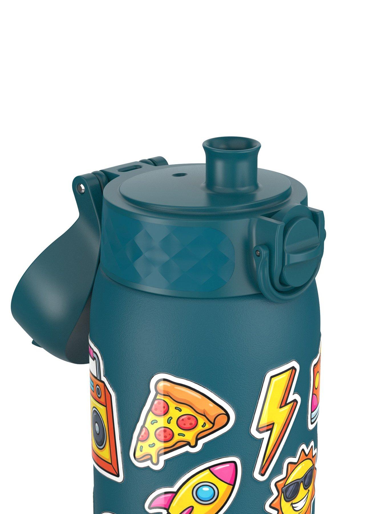 Image 5 of 6 of Ion8 Leak Proof Kids Water Bottle, Stainless Steel, Stickers, 400ml (13oz)
