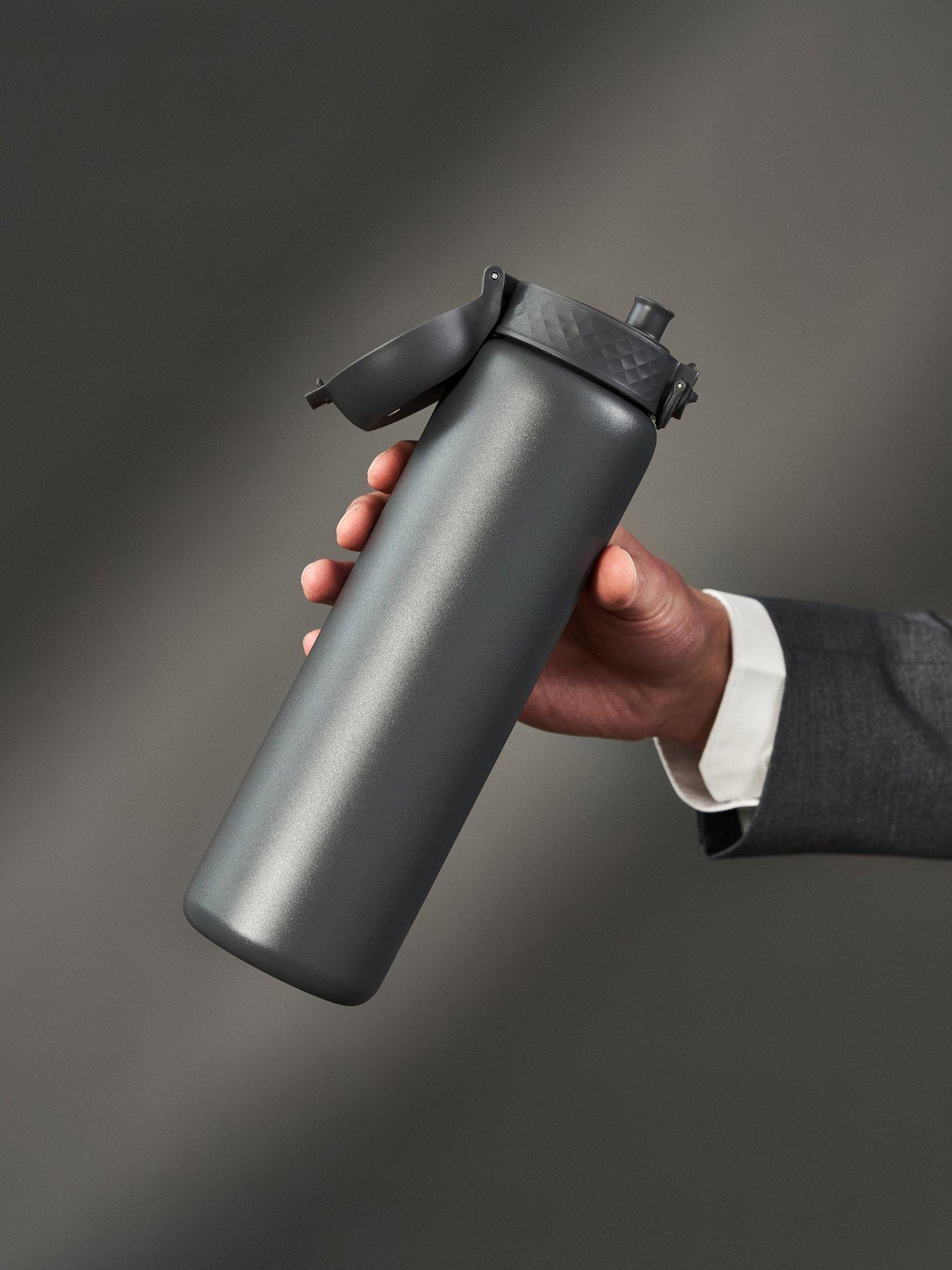 Image 1 of 7 of Ion8 Leak Proof 1 Litre Water Bottle, Vacuum Insulated, Grey, 920ml (30oz)