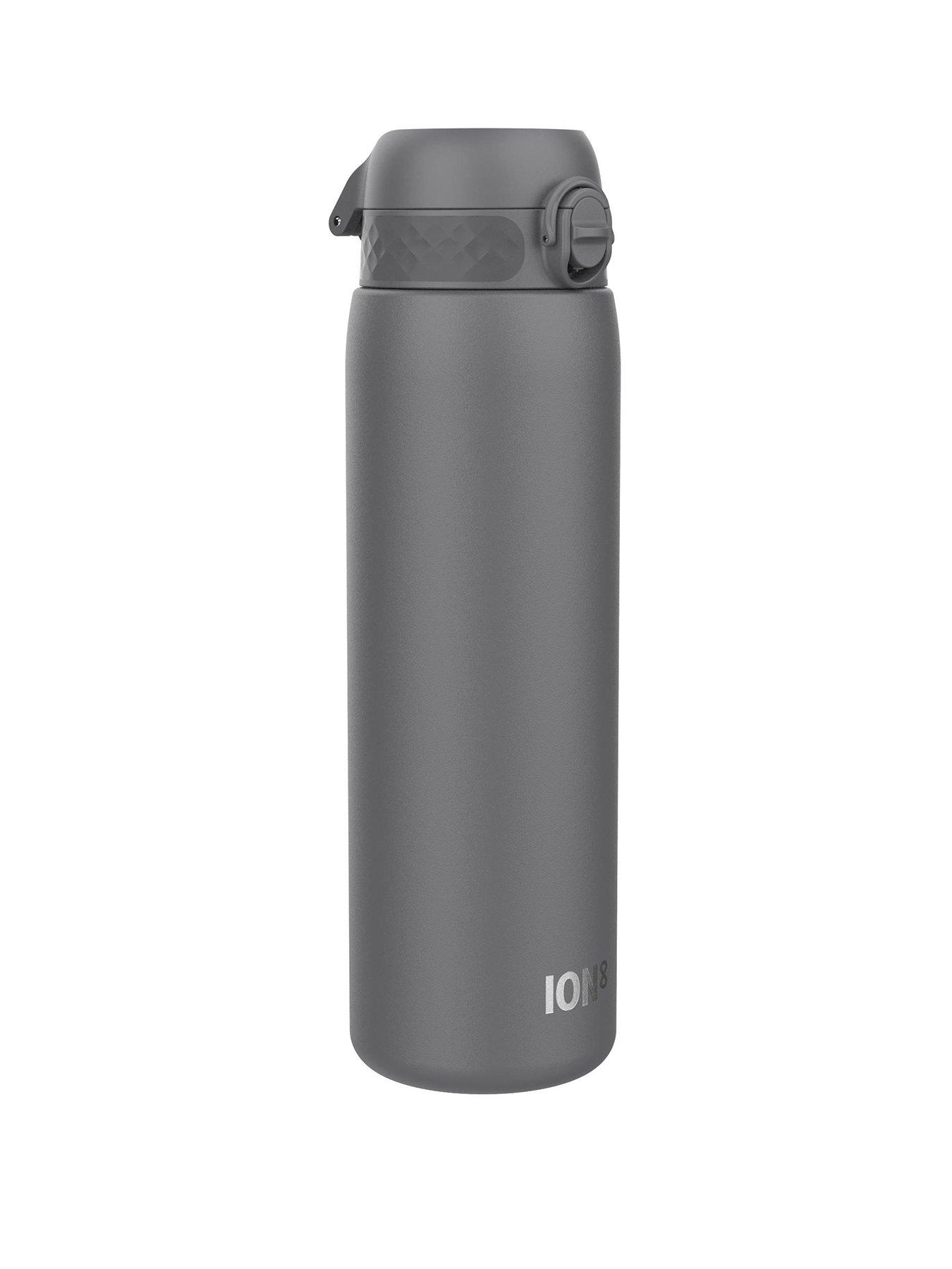 Image 2 of 7 of Ion8 Leak Proof 1 Litre Water Bottle, Vacuum Insulated, Grey, 920ml (30oz)