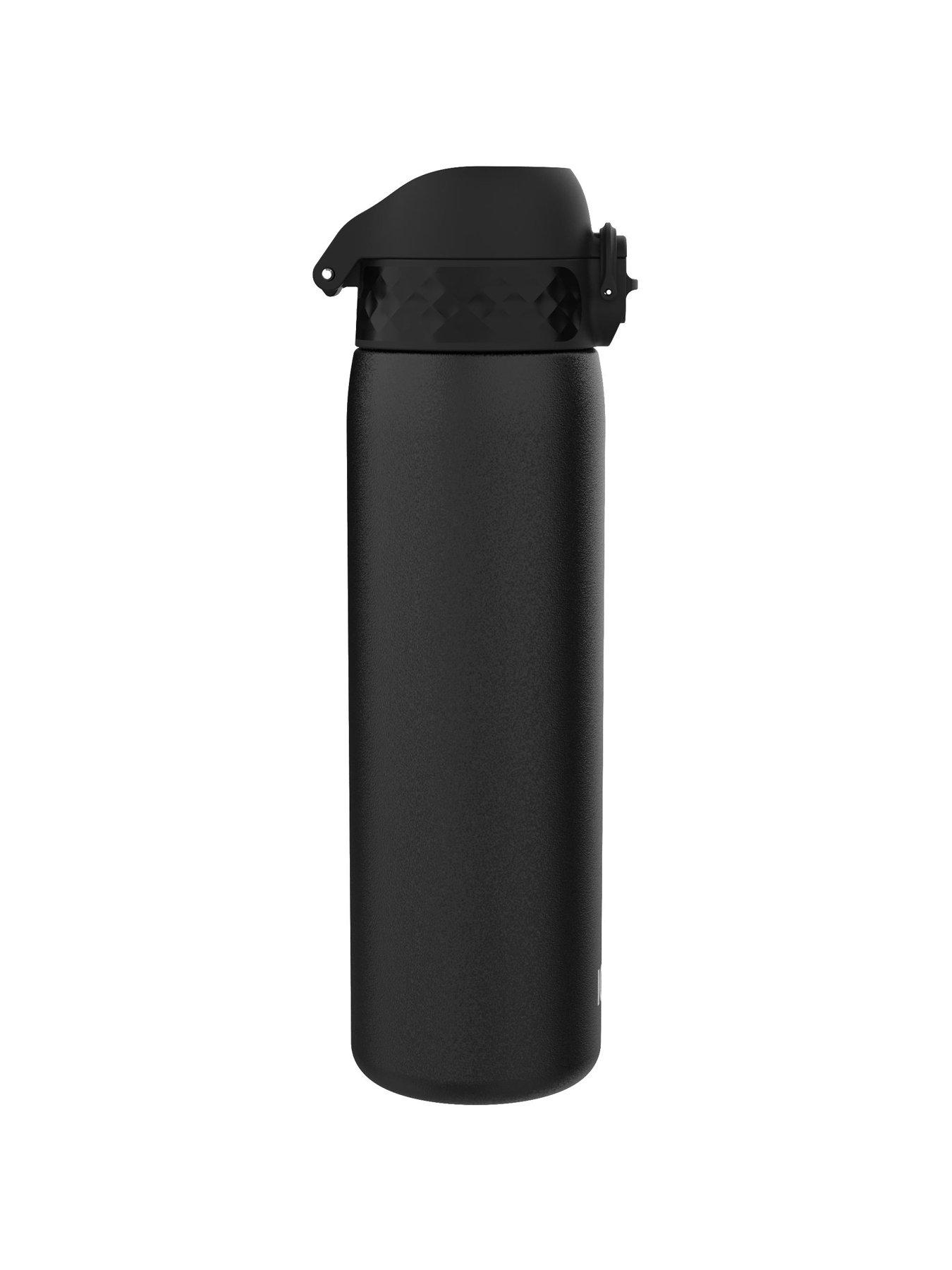 Image 4 of 7 of Ion8 Leak Proof Slim Water Bottle, Stainless Steel, Black, 600ml (20oz)