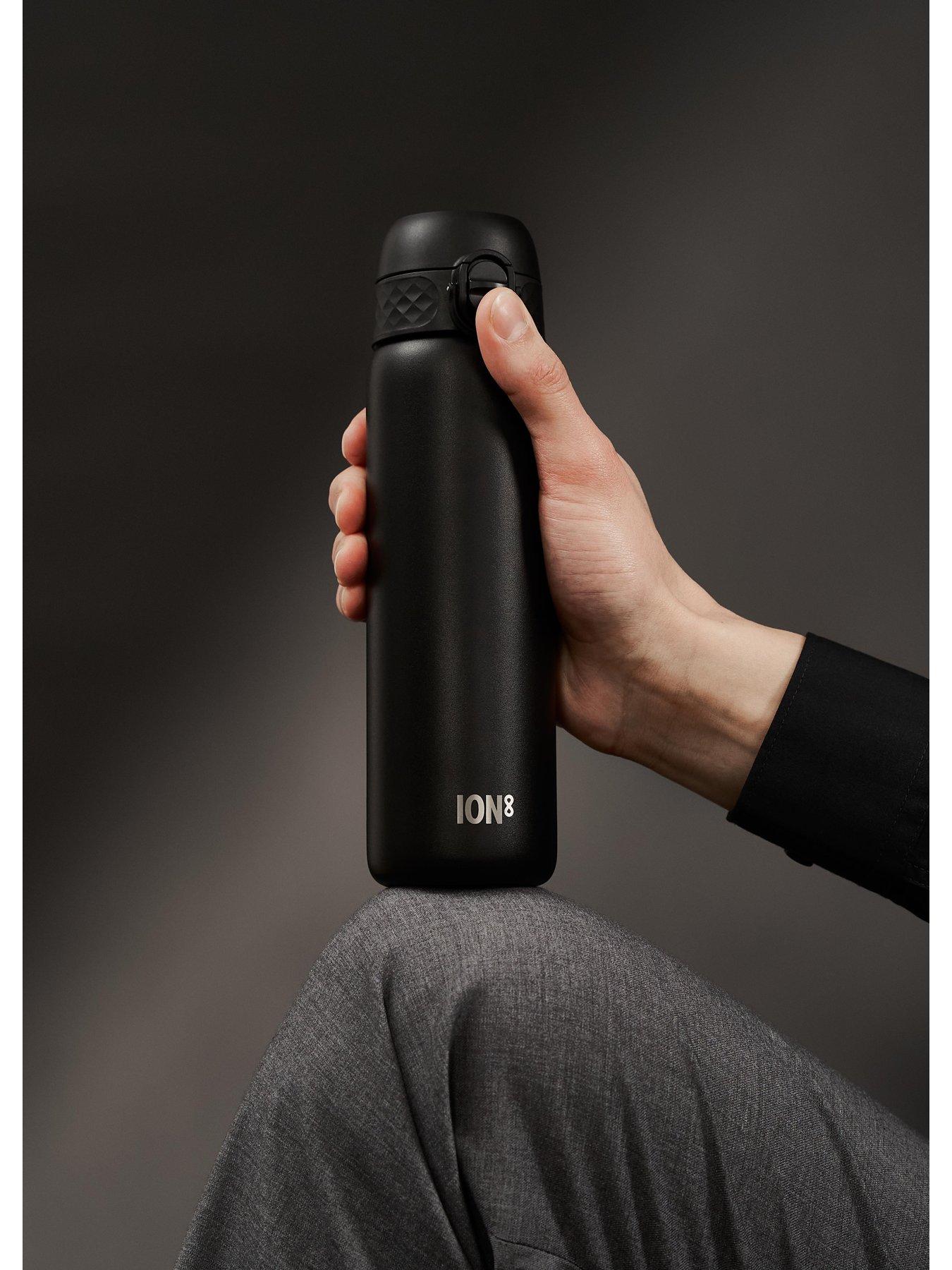 Image 6 of 7 of Ion8 Leak Proof Slim Water Bottle, Stainless Steel, Black, 600ml (20oz)