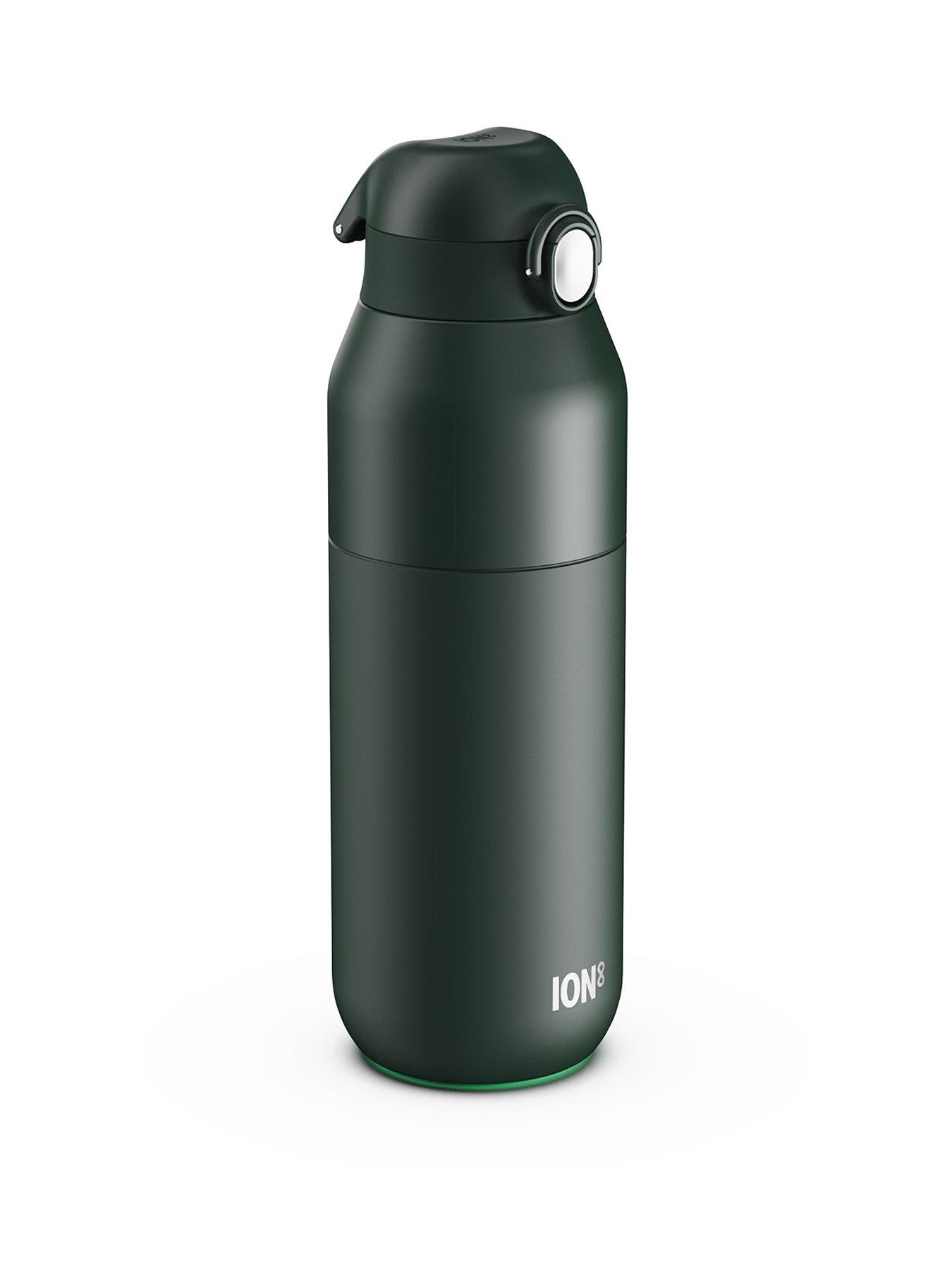 Image 1 of 6 of Ion8 Revive Insulated Steel Water Bottle, Dual Tone, Forest, 720ml / 24oz