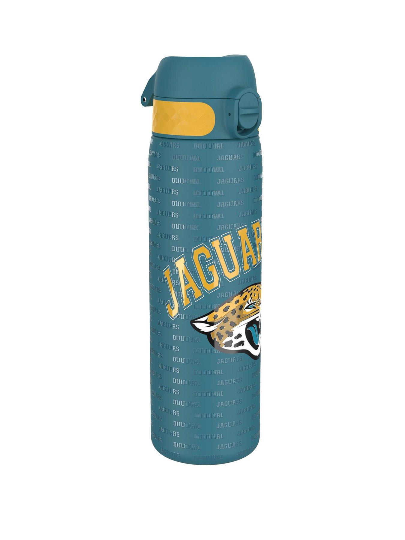 Ion8 Leak Proof Slim Water Bottle, Stainless Steel, Nfl Jaguars, 600ml (20oz)