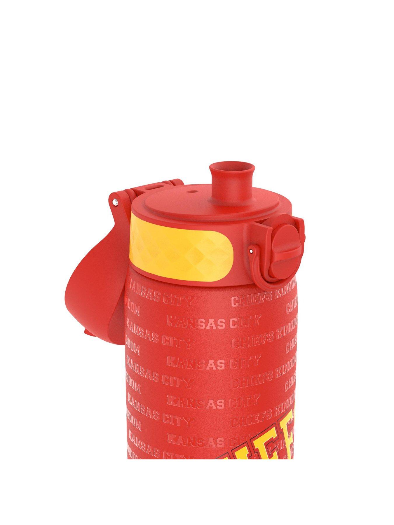 Image 4 of 5 of Ion8 Leak Proof Slim Water Bottle, Stainless Steel, Nfl Chiefs, 600ml (20oz)