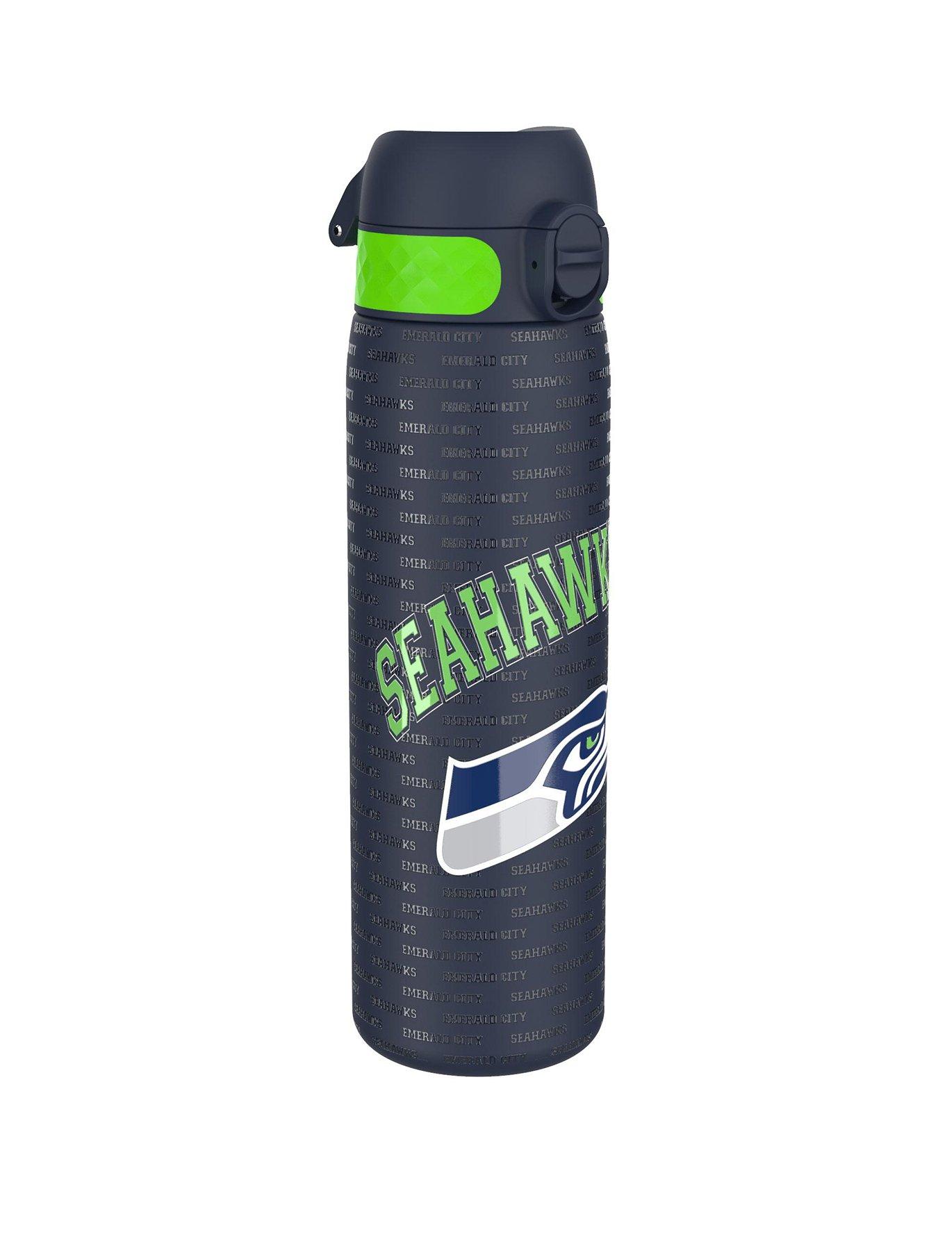 Image 1 of 5 of Ion8 Leak Proof Slim Water Bottle, Stainless Steel, Nfl Seahawks, 600ml (20oz)