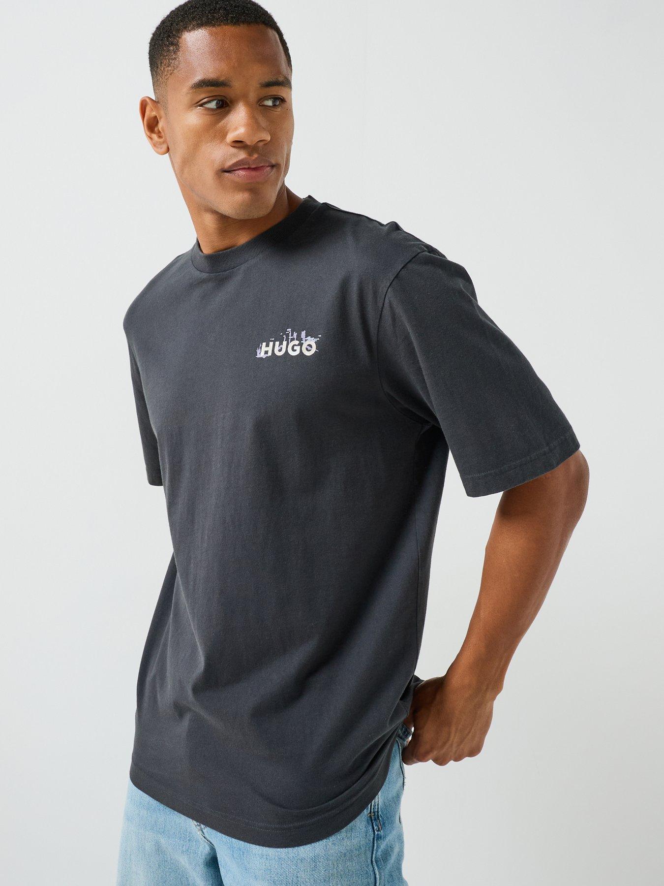 Image 2 of 5 of HUGO Graphic T-Shirt - Black