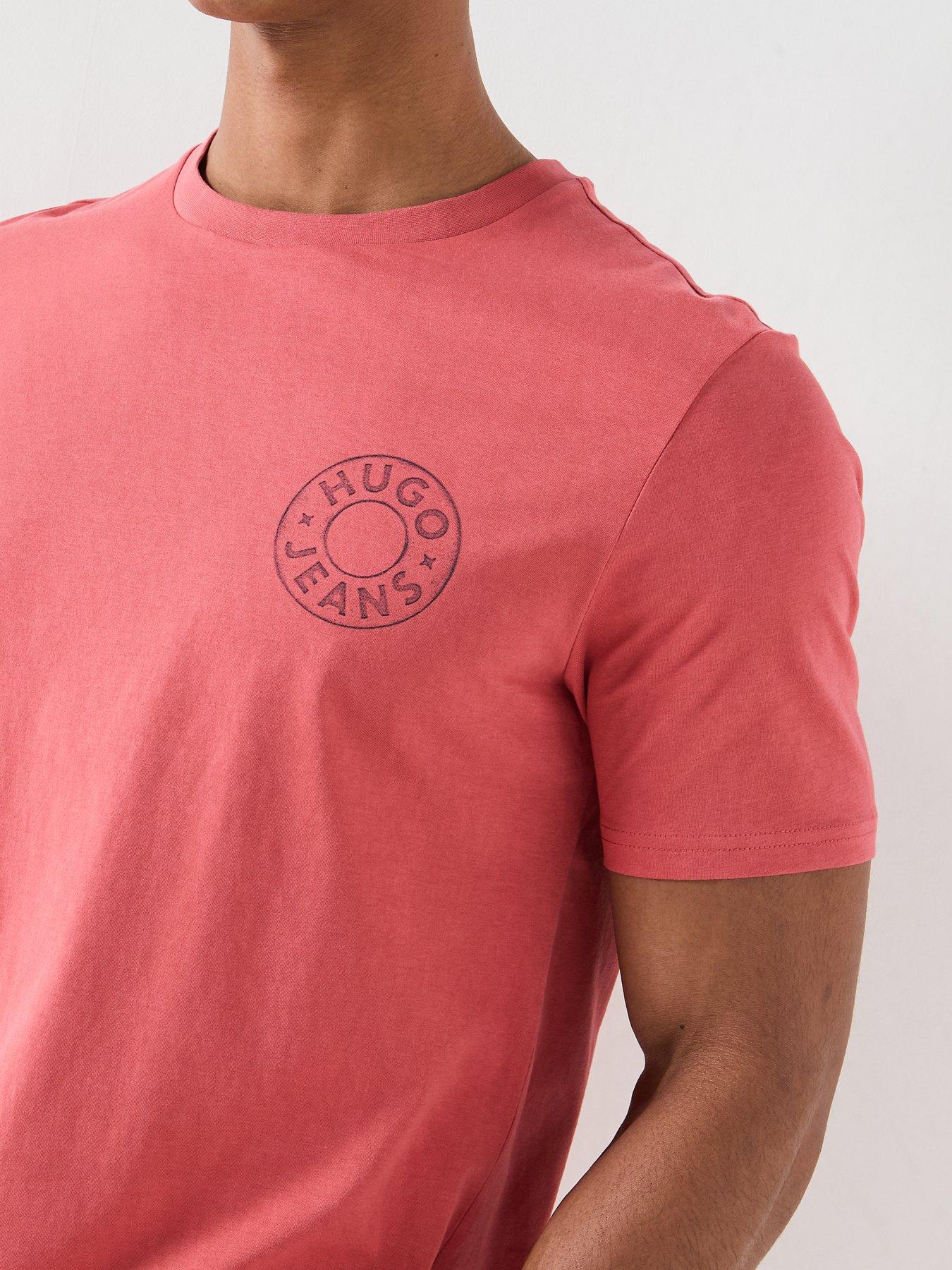 Image 4 of 5 of HUGO Blue Nemodo Graphic T-Shirt - Red