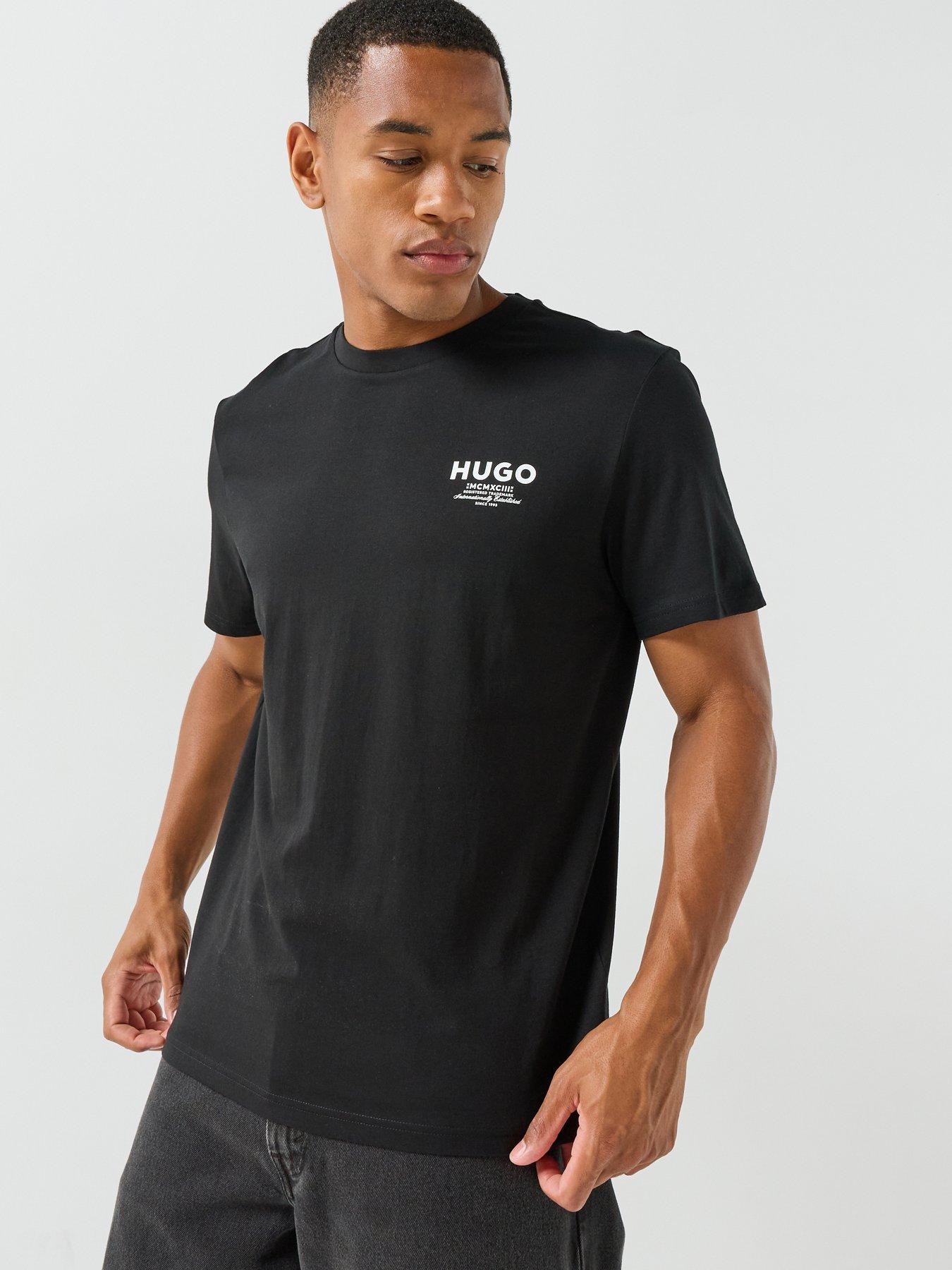 HUGO Blue Nesptee Small Logo T-Shirt - Black