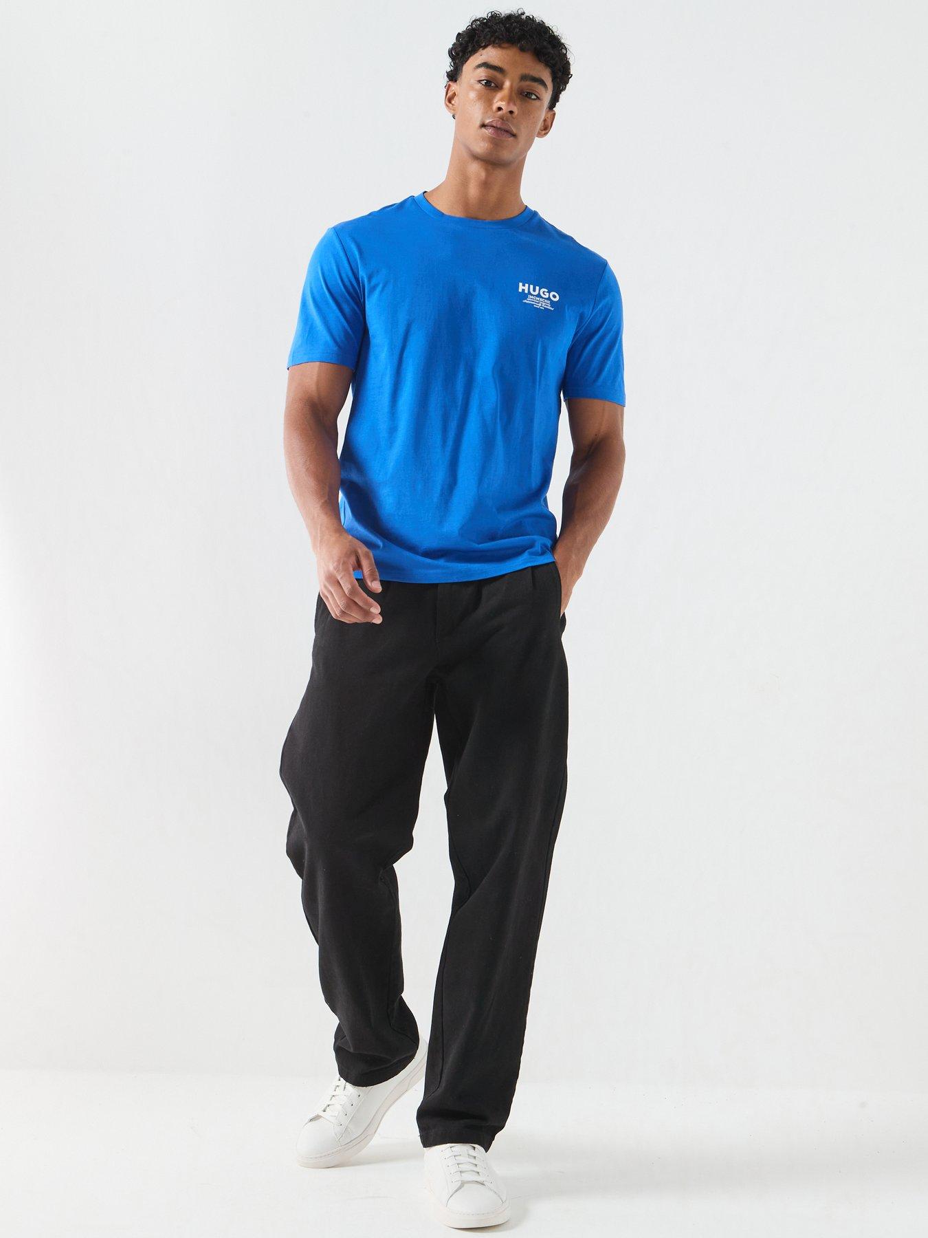 Image 3 of 6 of HUGO Nesptee Small Logo T-Shirt - Blue