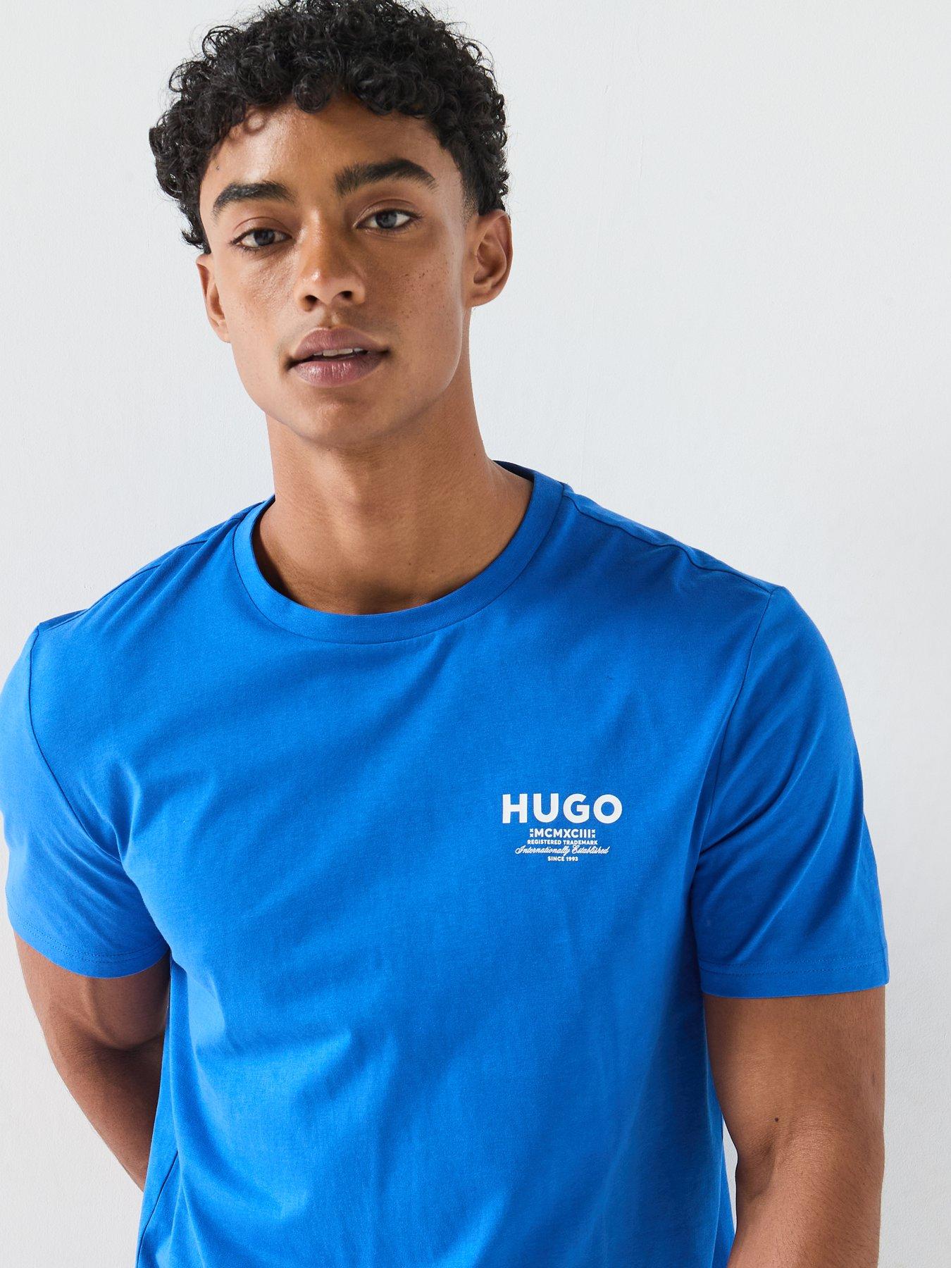 Image 4 of 6 of HUGO Nesptee Small Logo T-Shirt - Blue