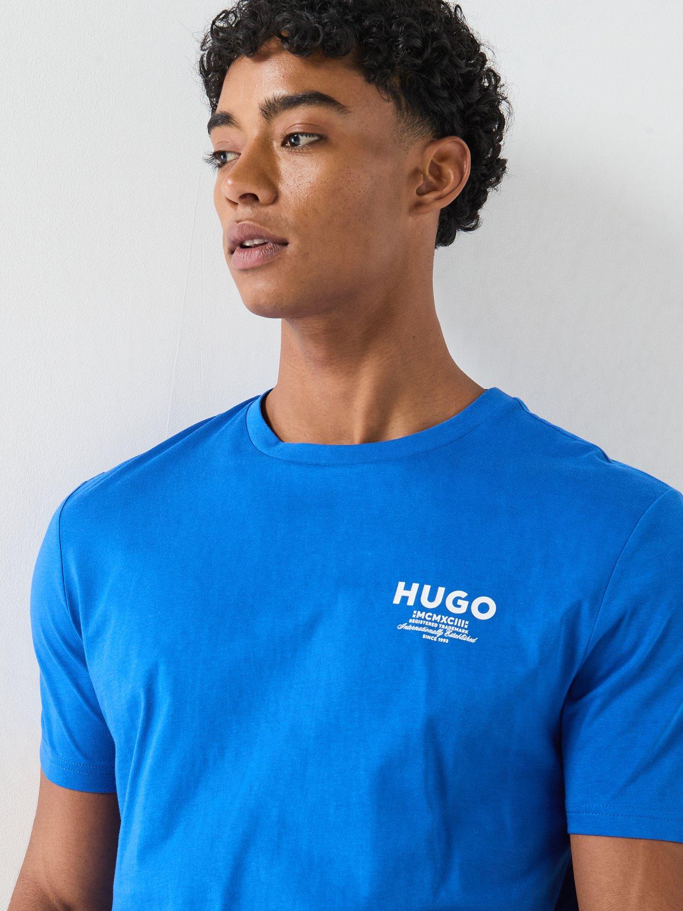 Image 5 of 6 of HUGO Nesptee Small Logo T-Shirt - Blue