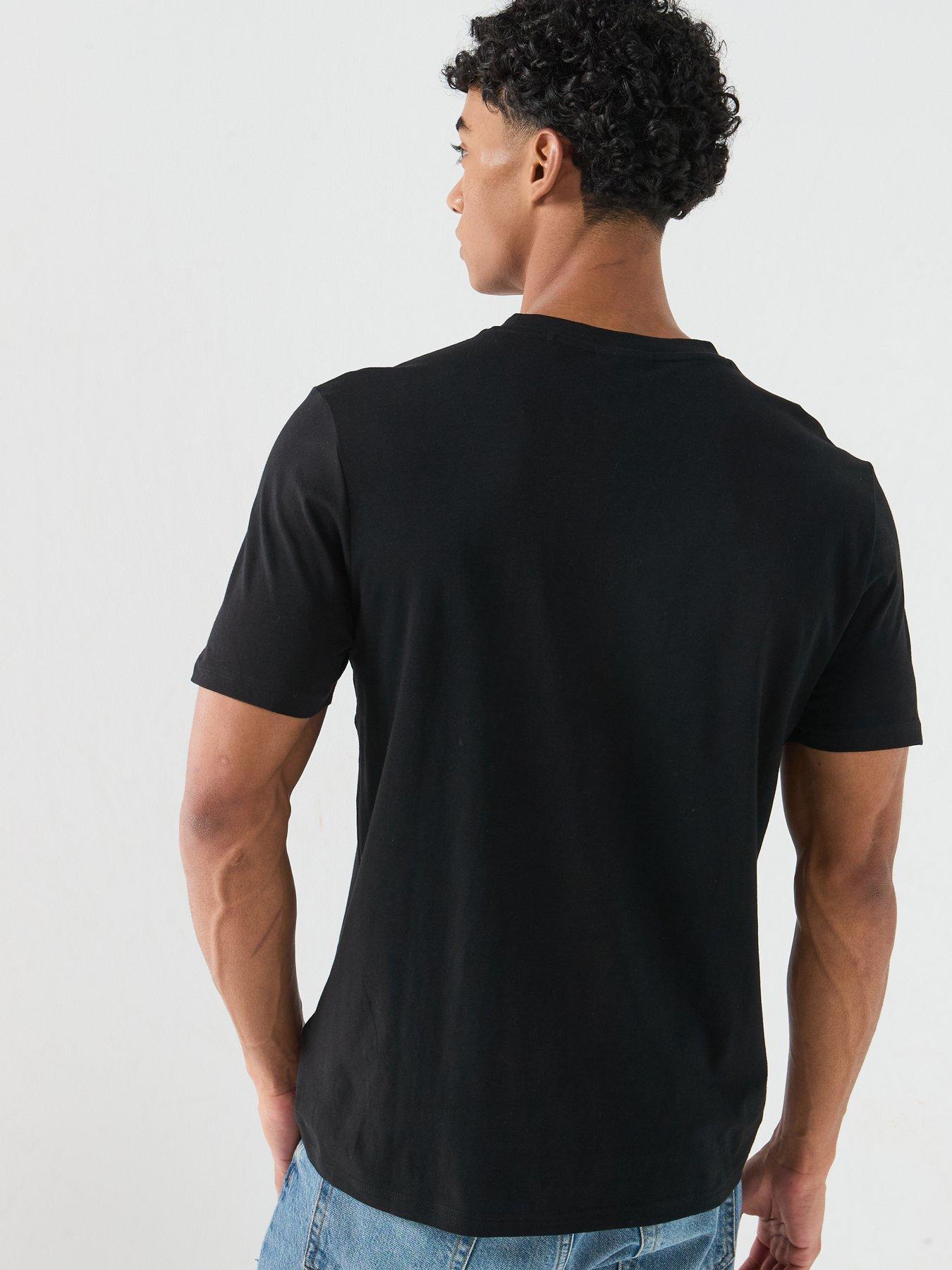 Image 2 of 6 of HUGO Blue Nerberri Graphic T-Shirt - Black