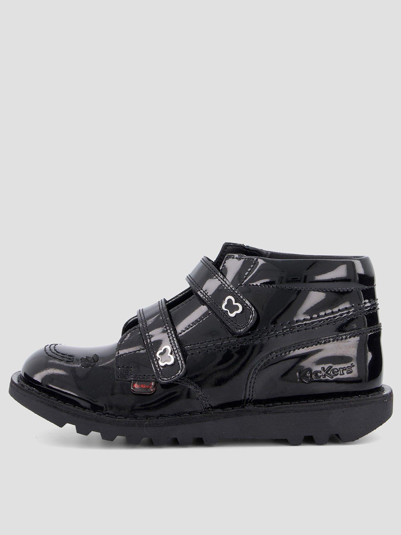 Kickers Kick Hi Vel Wings Lthr Jf Blk