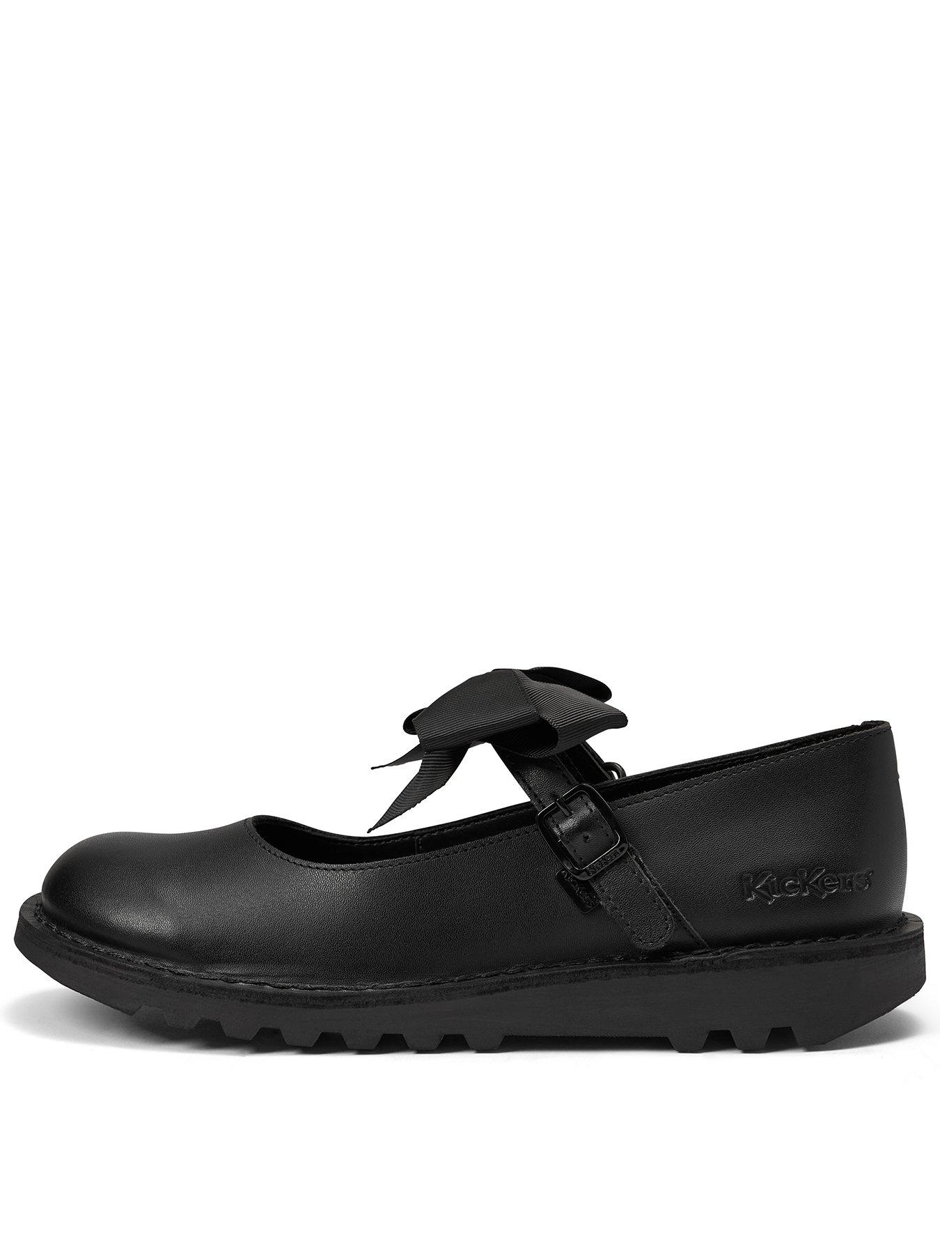 Image 1 of 6 of Kickers Kick Mj Bow Lthr Yf Blk