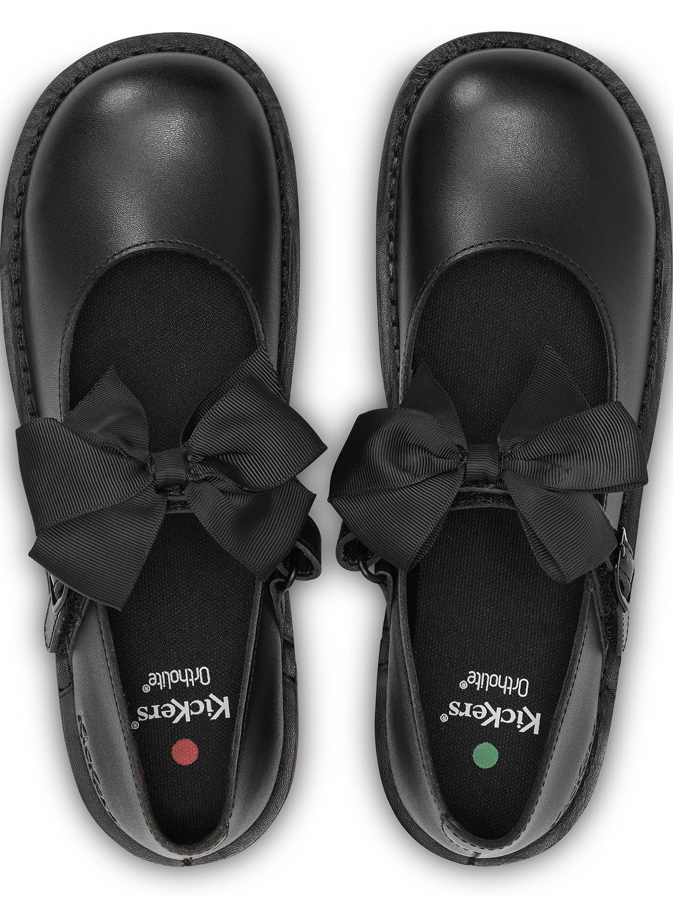 Image 4 of 6 of Kickers Kick Mj Bow Lthr Yf Blk
