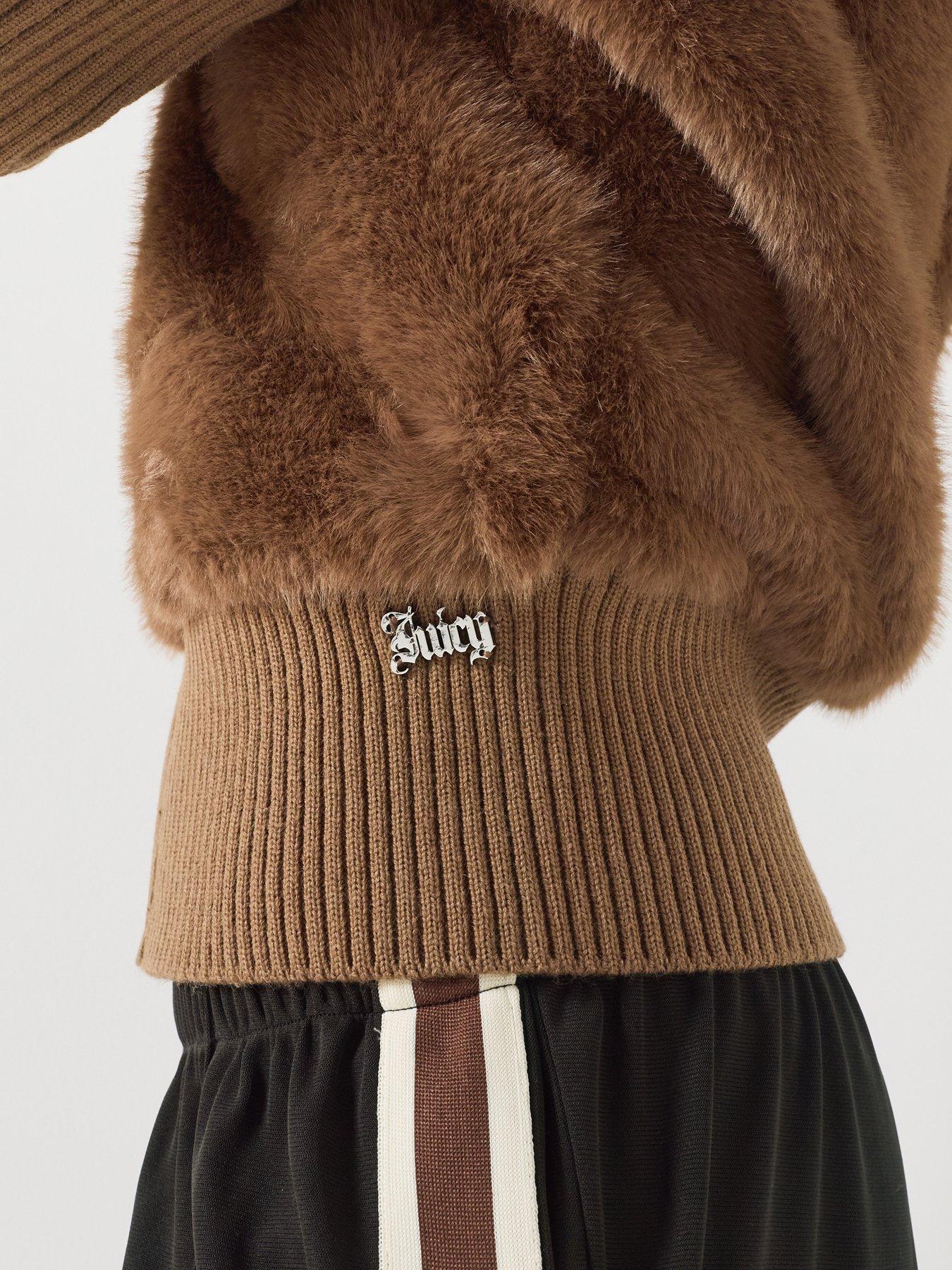 Image 4 of 6 of Juicy Couture NAILA CONTRAST FUR JACKET