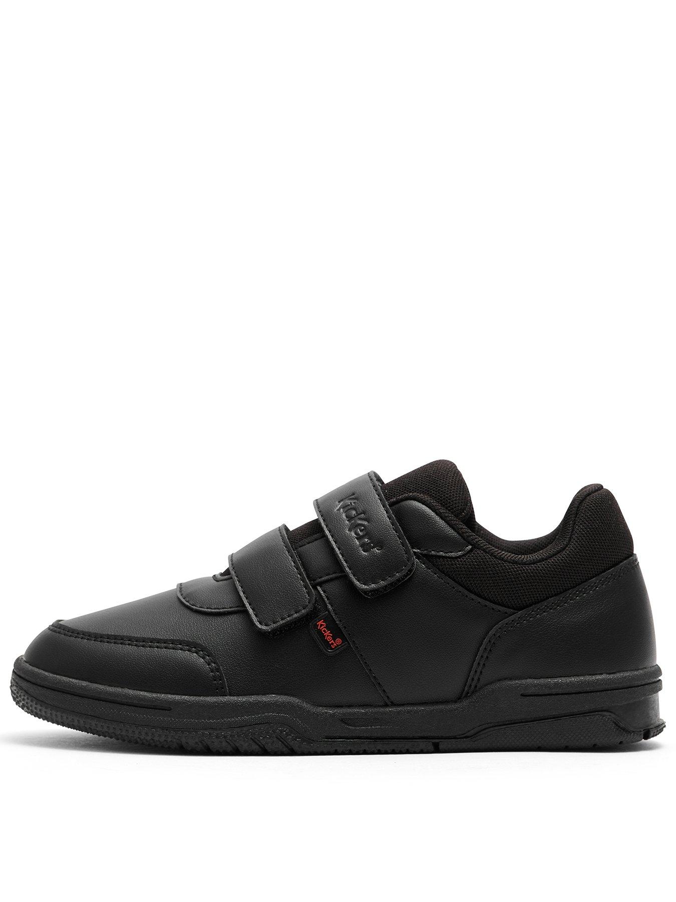 Kickers Infant Mervan Lo Velcro Shoe, Black, Size 5 Younger