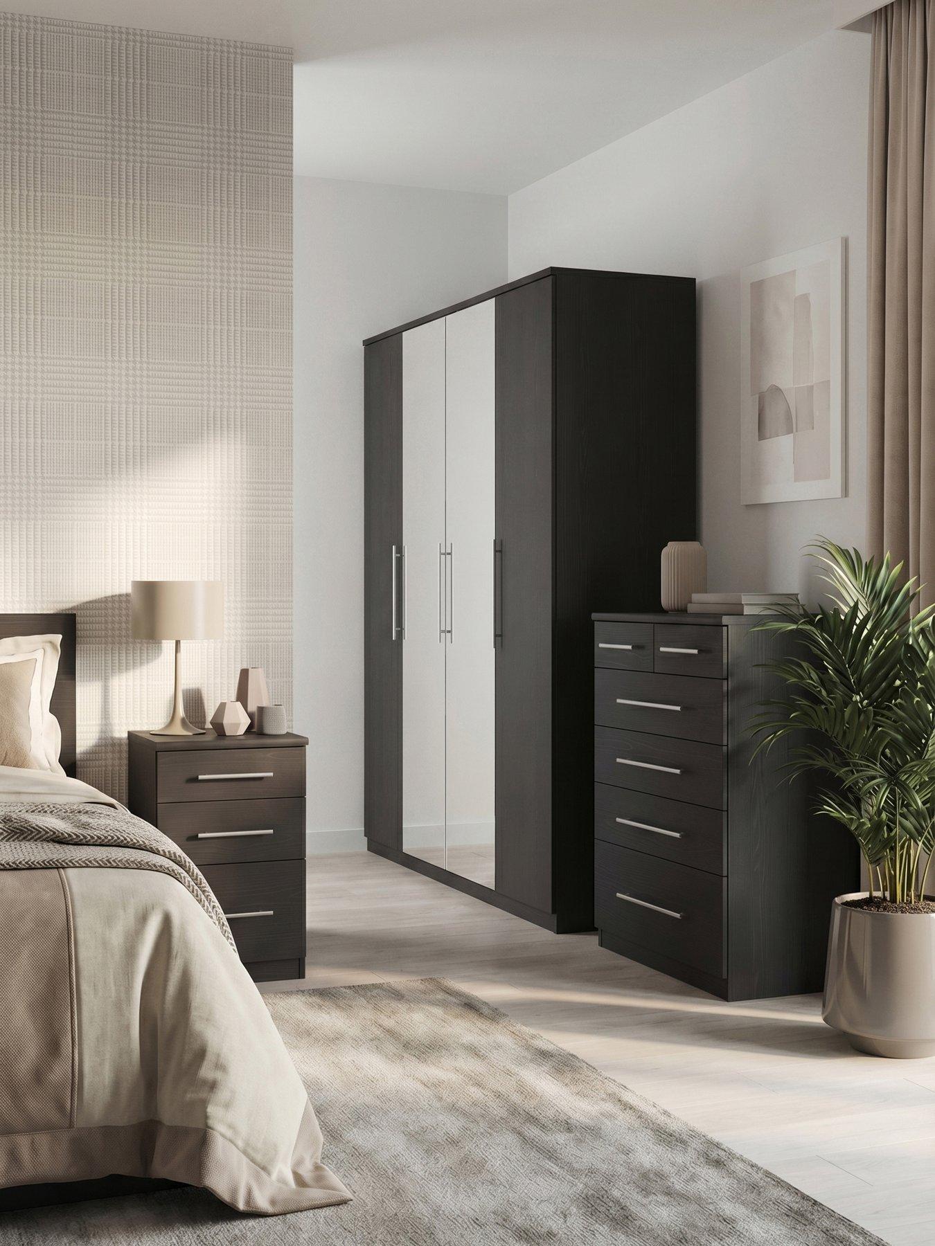 Image 1 of 6 of The Very Collection Home Essentials -&nbsp;Prague Pack 3 (bedside, 4+2, 4 Dr Robe) - FSC&reg; Certified