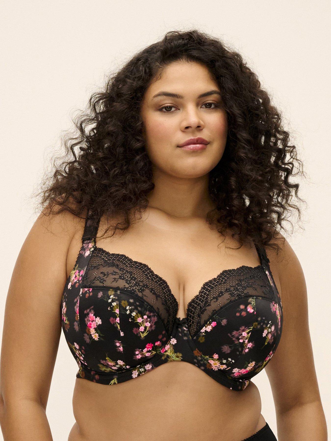 Image 3 of 4 of Elomi Lucie Underwire Plunge Bra - Stretch-fleur