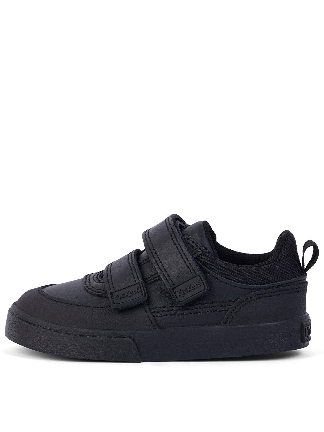 Kickers Infant Tovni Scuff Lo Leather Shoe - Black