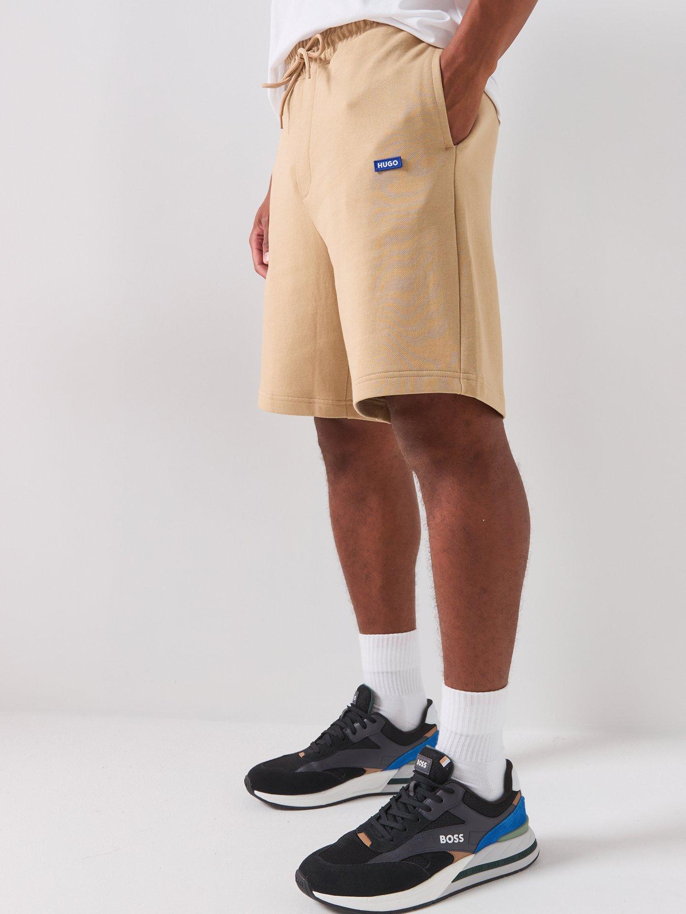 HUGO Nasensio Regular Fit Jersey Shorts - Beige | Very