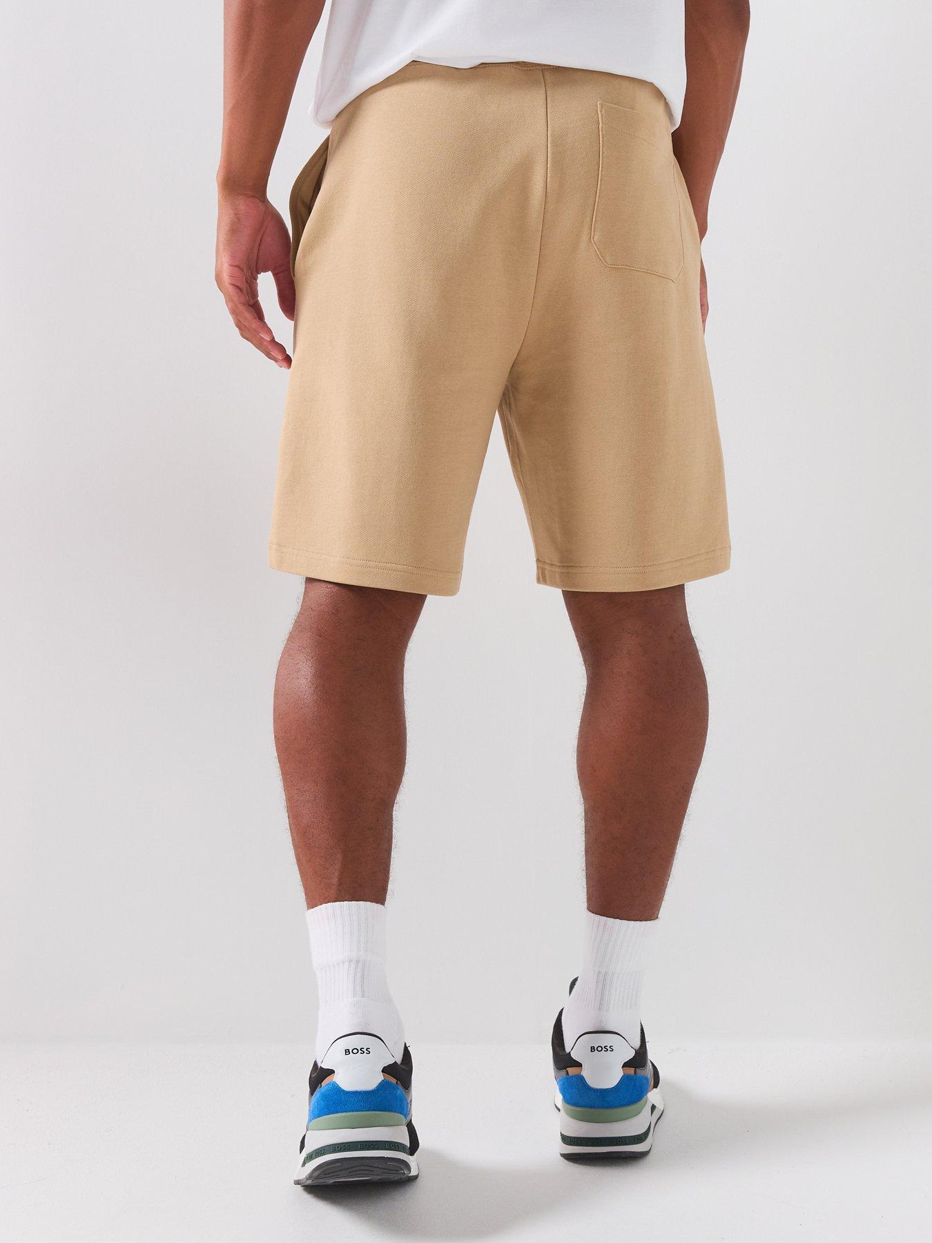 HUGO Nasensio Regular Fit Jersey Shorts - Beige | Very