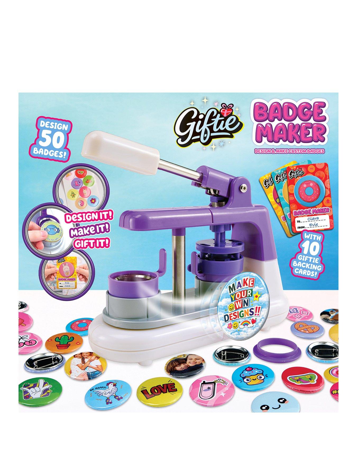 Image 1 of 8 of Giftie Press-To-Create Badge Maker Craft Kit