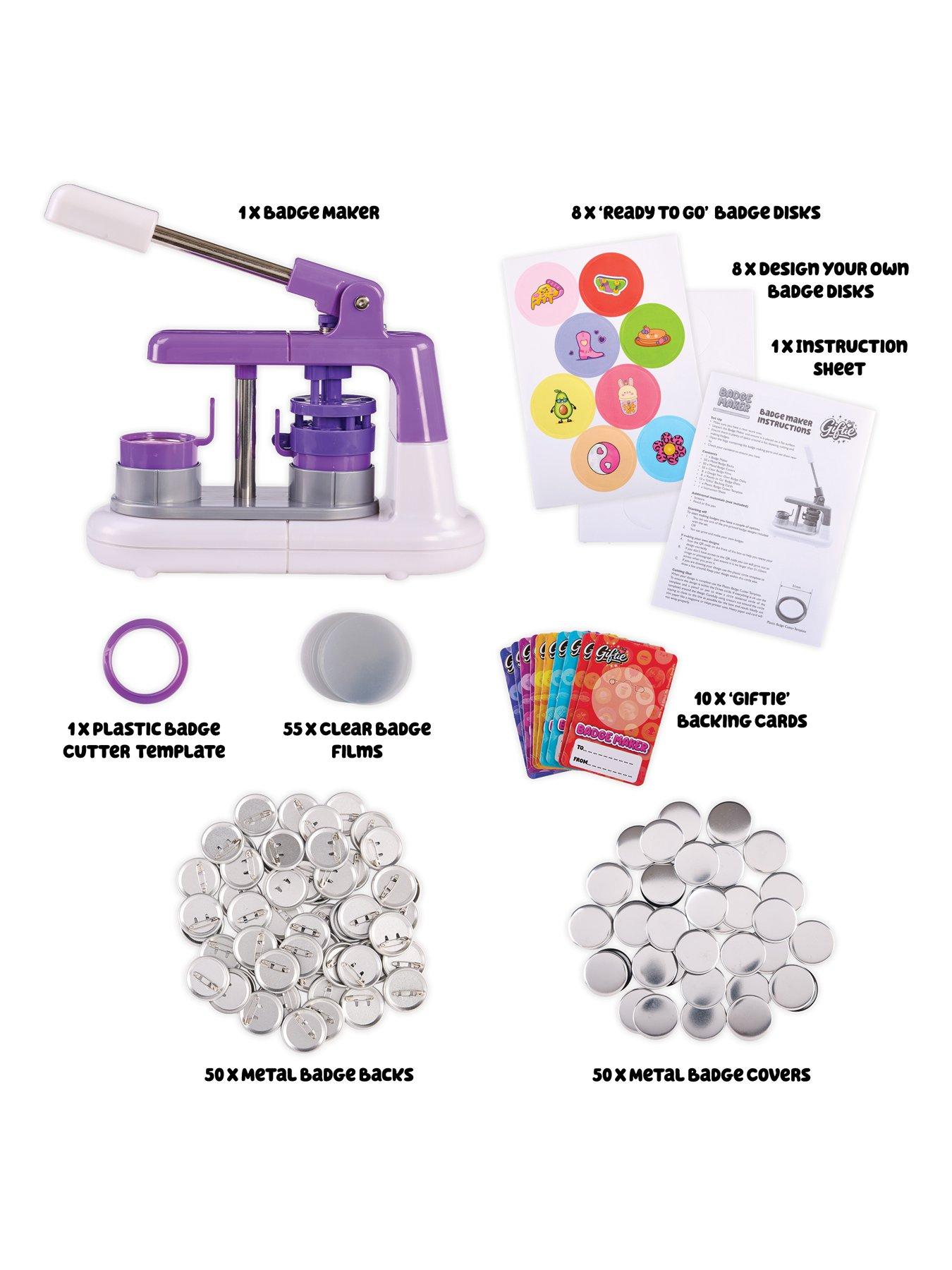 Image 3 of 8 of Giftie Press-To-Create Badge Maker Craft Kit