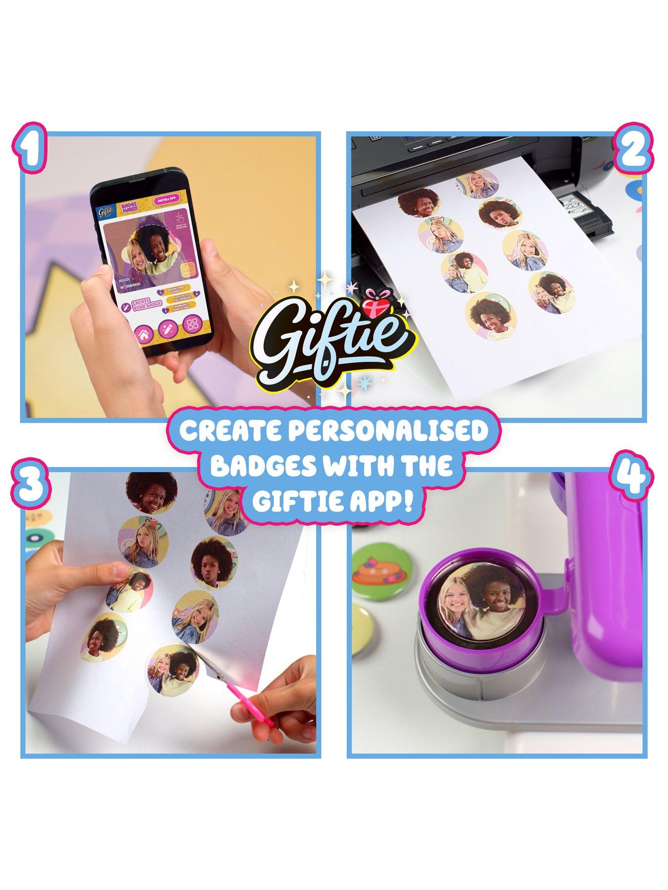 Image 4 of 8 of Giftie Press-To-Create Badge Maker Craft Kit