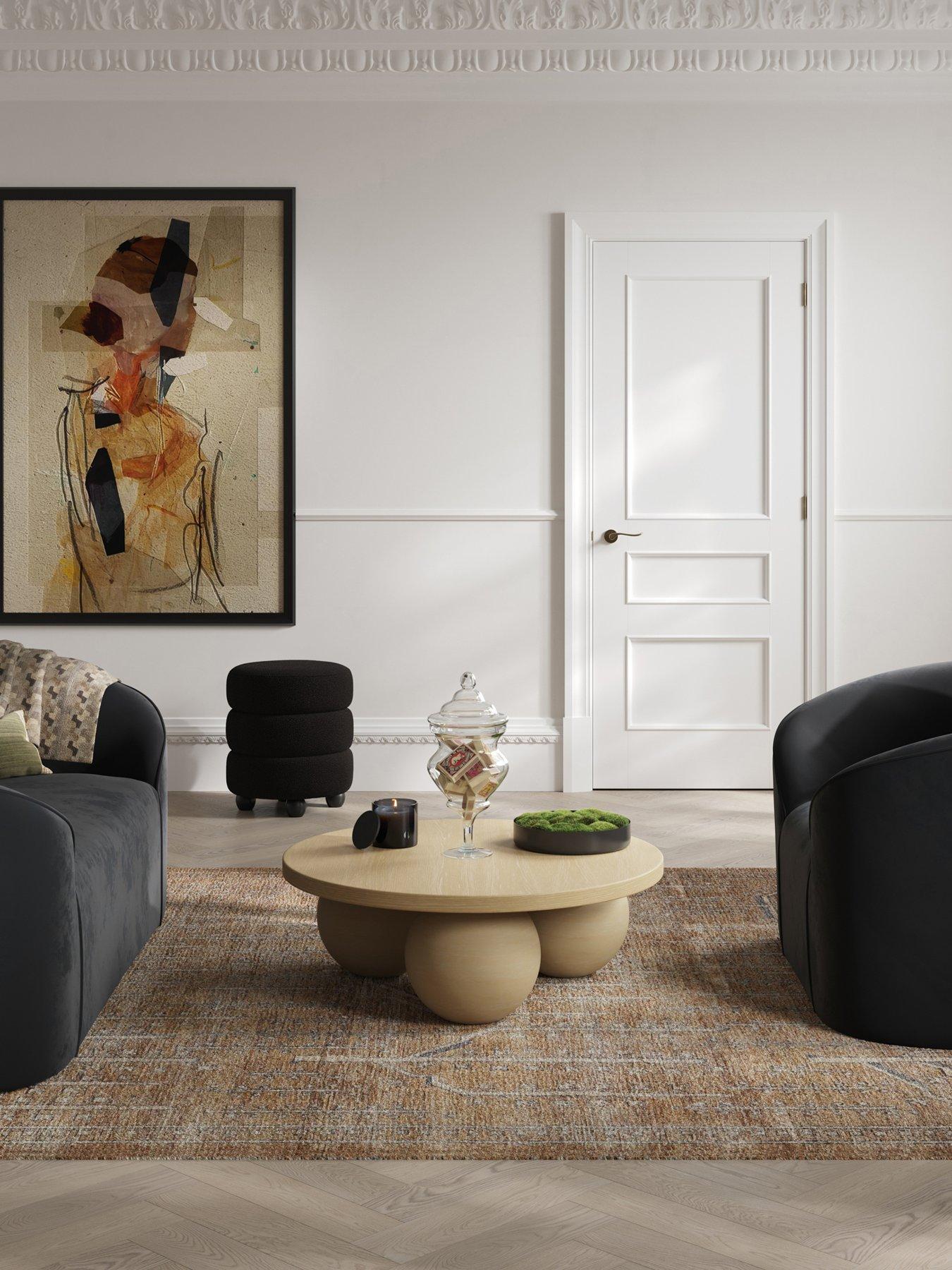Image 1 of 4 of LPD Home Kenji Calico Round&nbsp;Coffee Table