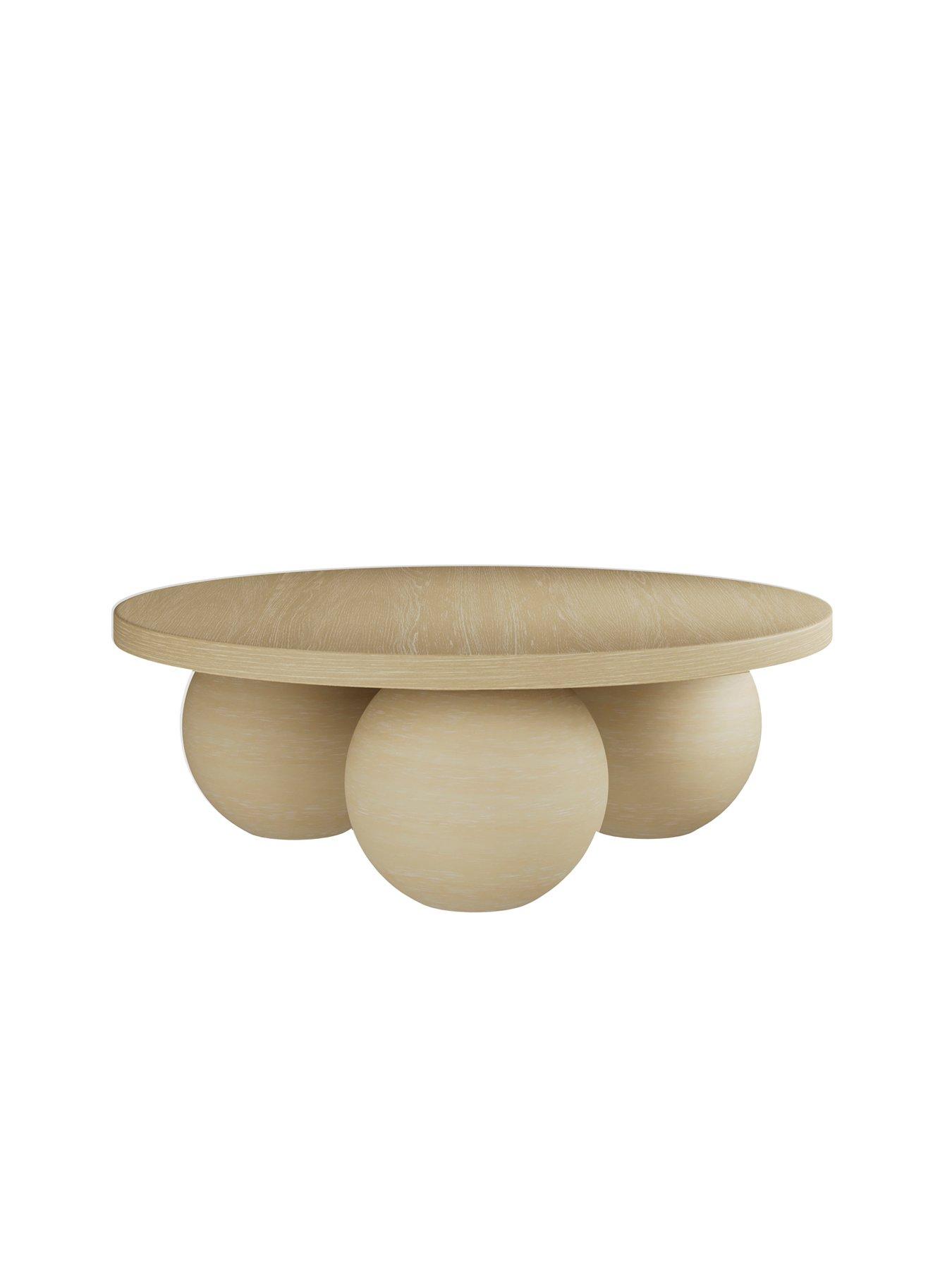 Image 3 of 4 of LPD Home Kenji Calico Round&nbsp;Coffee Table
