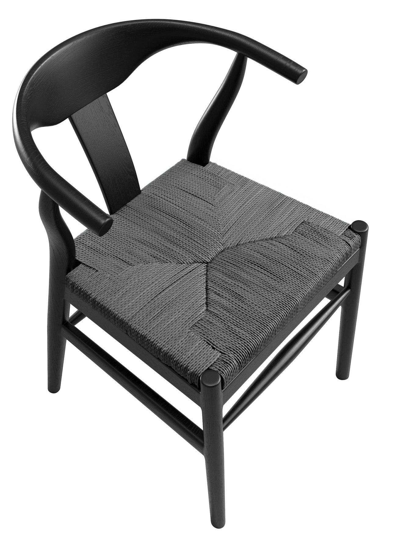 Image 4 of 6 of LPD Home Set Of 2 Aries Black Dining Chair