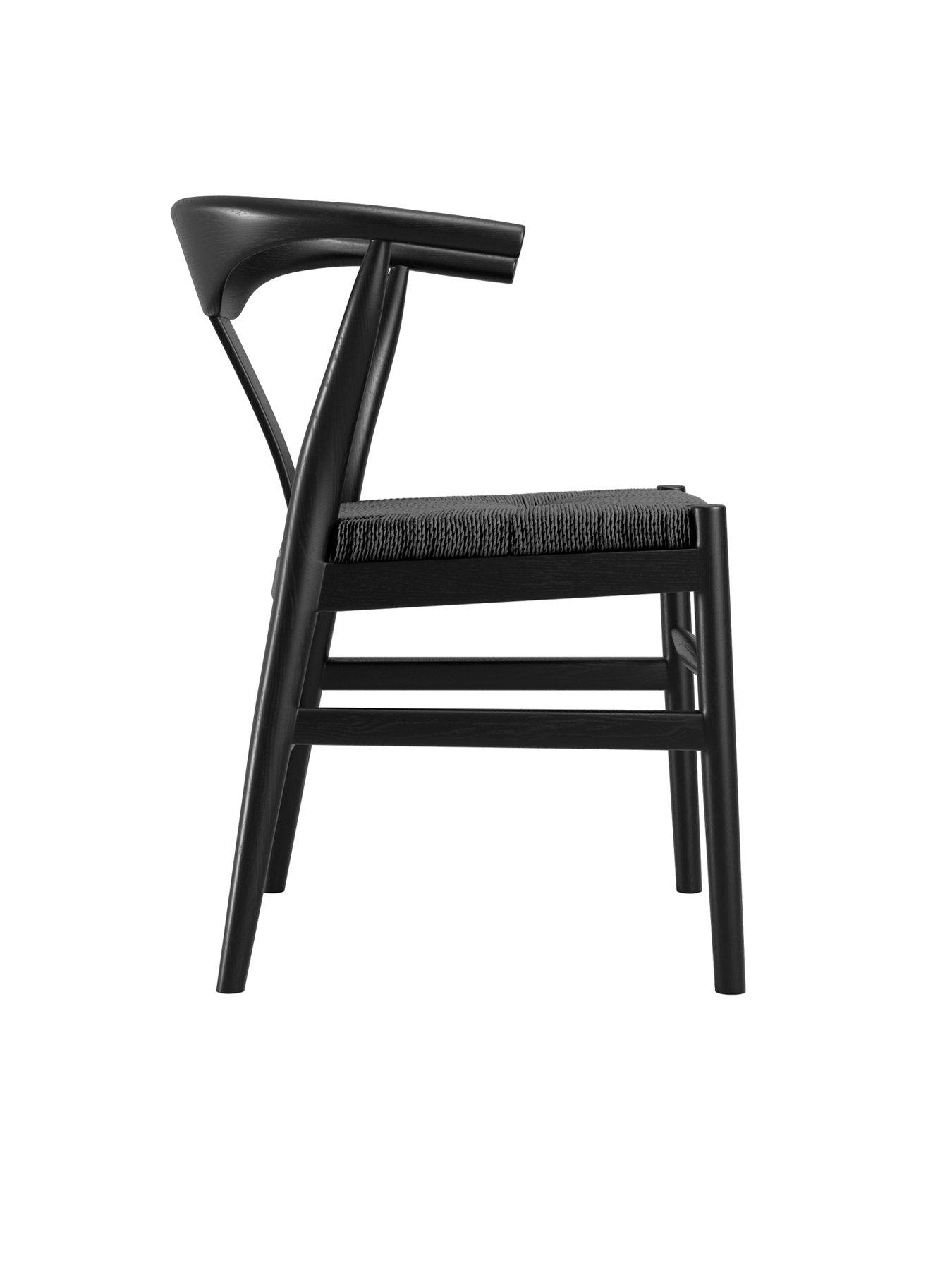 Image 6 of 6 of LPD Home Set Of 2 Aries Black Dining Chair