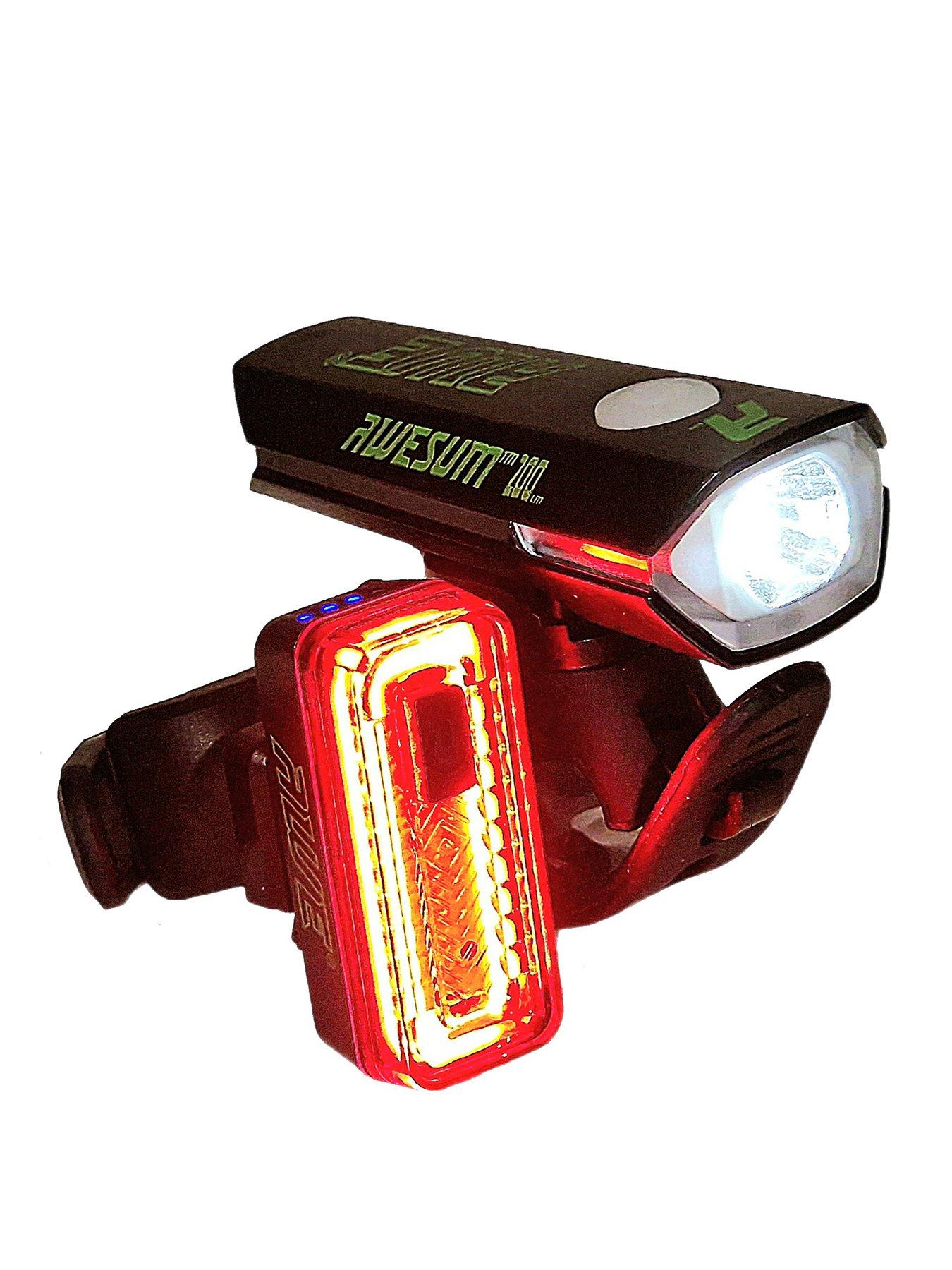 Image 1 of 7 of AWE AweSum230 Automatic* Superbright 230 Lumens C.O.B LED USB Rechargeable Bike Light Set