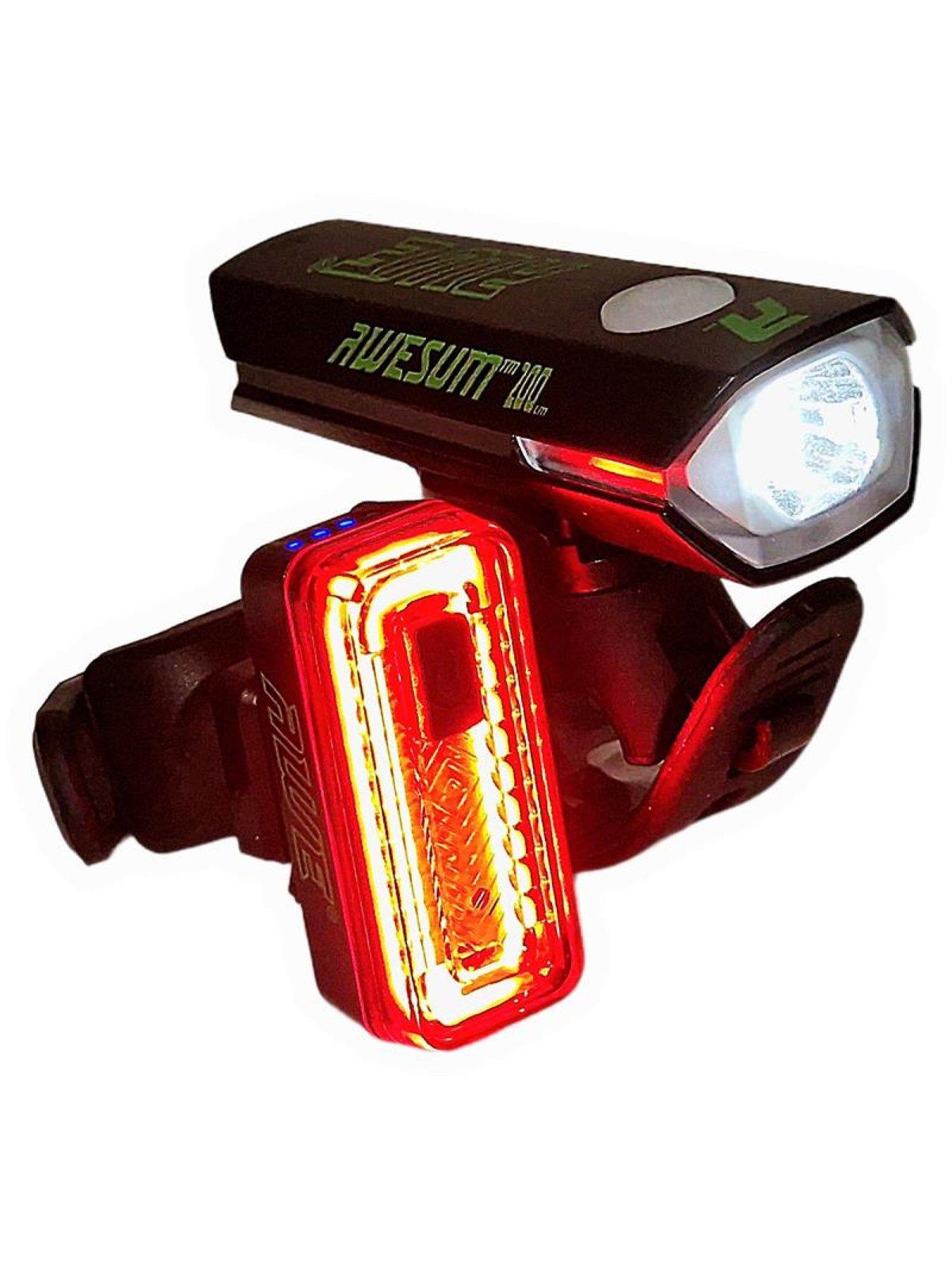 Image 3 of 7 of AWE AweSum230 Automatic* Superbright 230 Lumens C.O.B LED USB Rechargeable Bike Light Set