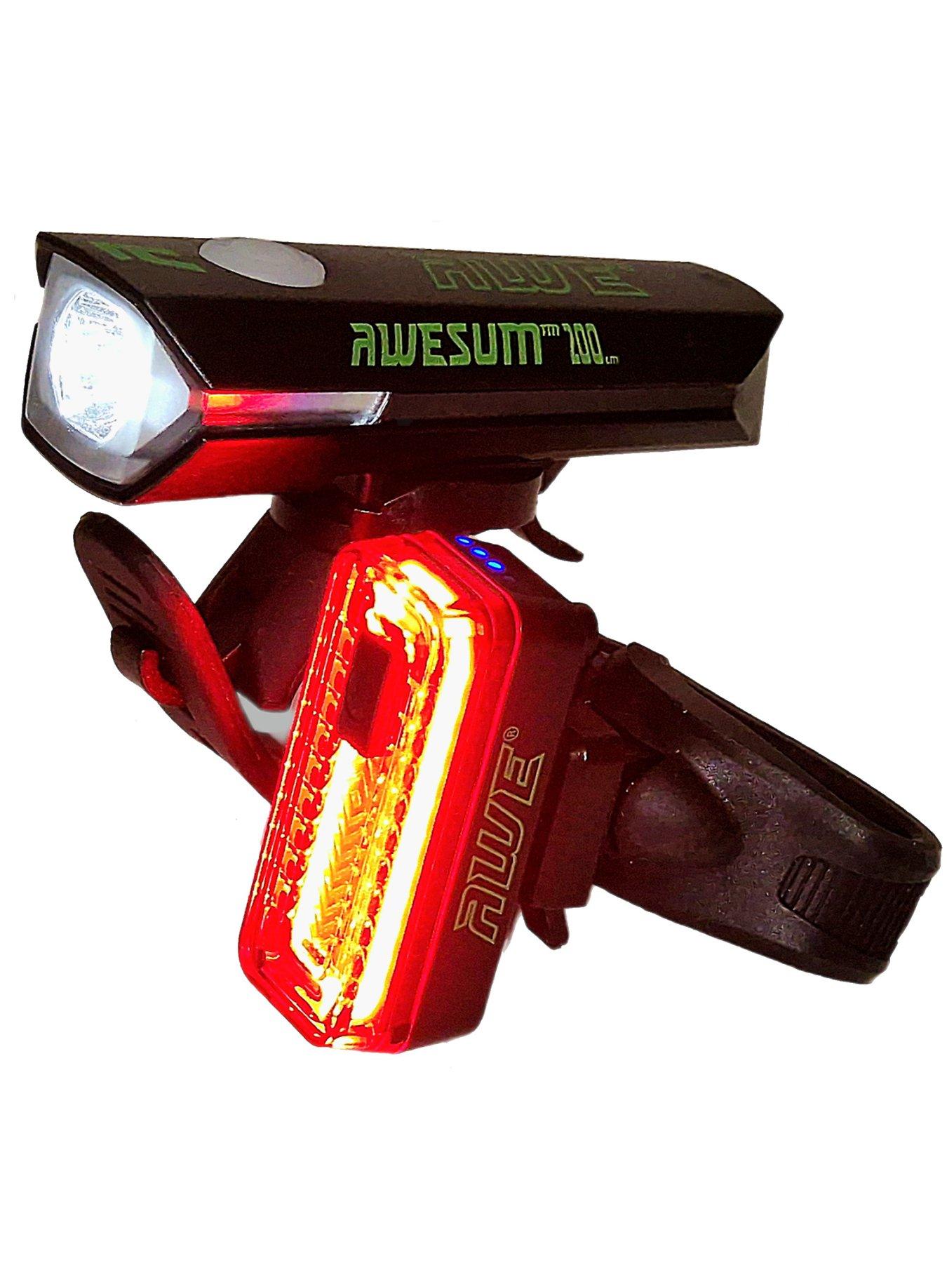 Image 6 of 7 of AWE AweSum230 Automatic* Superbright 230 Lumens C.O.B LED USB Rechargeable Bike Light Set