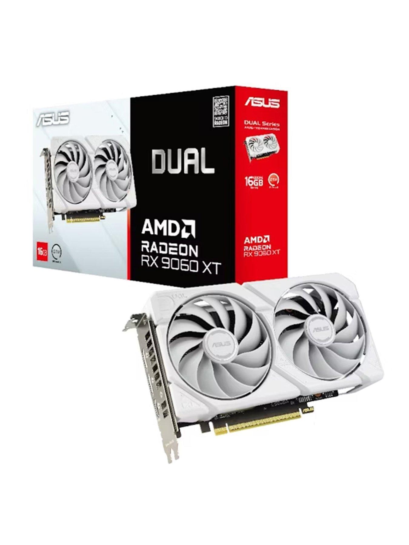 Asus Dual RX 9060 XT 16GB  Graphics Card - White