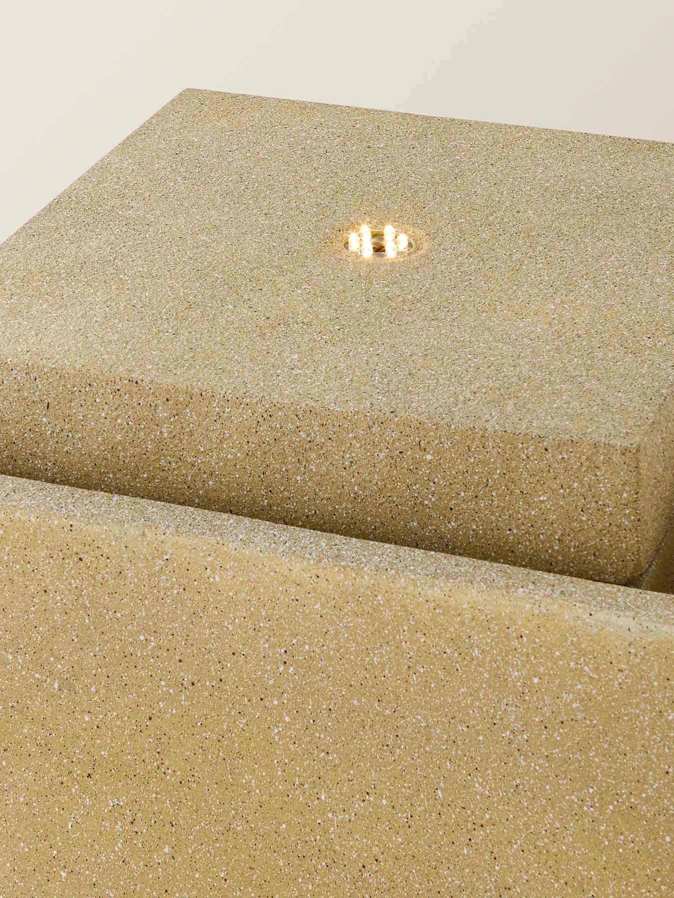 Image 3 of 6 of ValueLights Solar Power Natural Square Outdoor Garden Water Fountain Feature