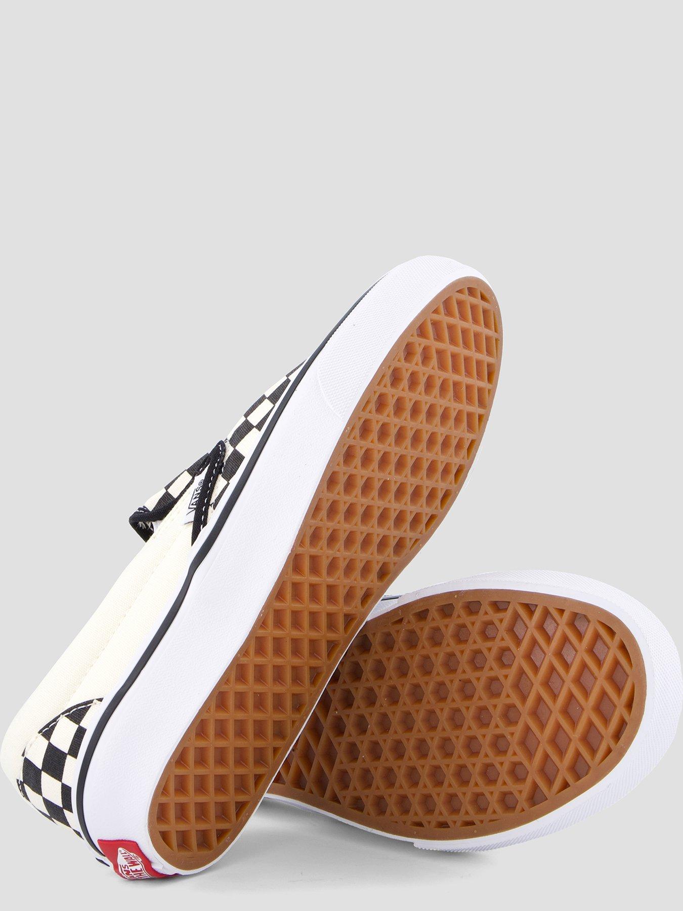 Image 4 of 7 of Vans Junior&nbsp;Unisex Checkerboard Slip-On Low Profile Trainers - Black