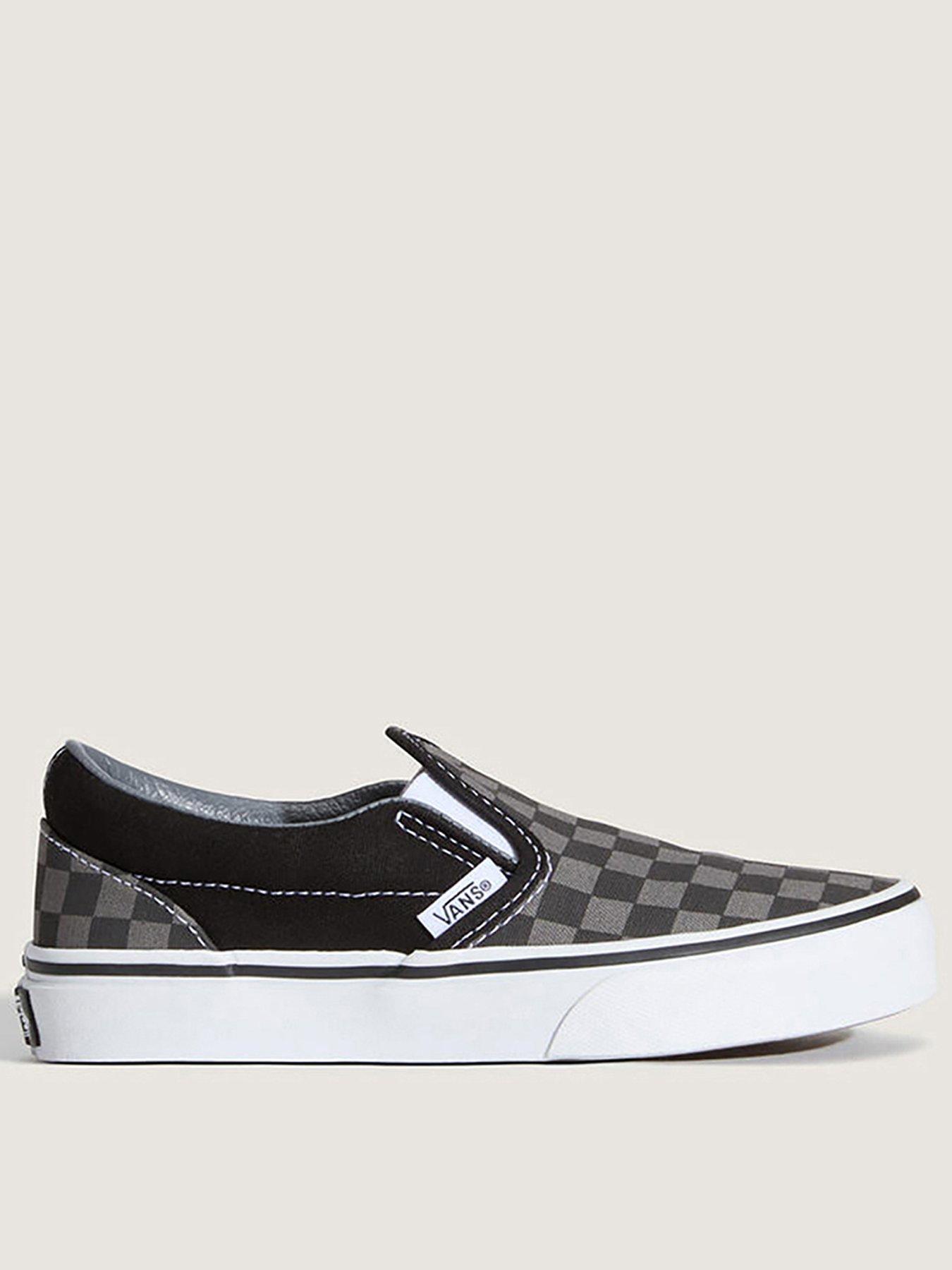 Image 1 of 5 of Vans Kids Classic Checkerboard Slip-On Trainers - Black