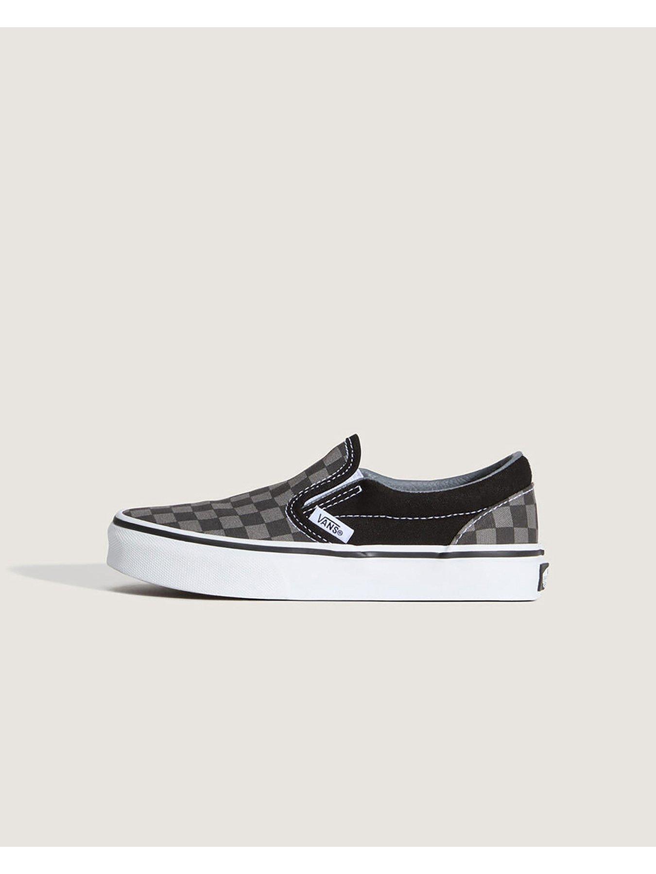 Image 5 of 5 of Vans Kids Classic Checkerboard Slip-On Trainers - Black